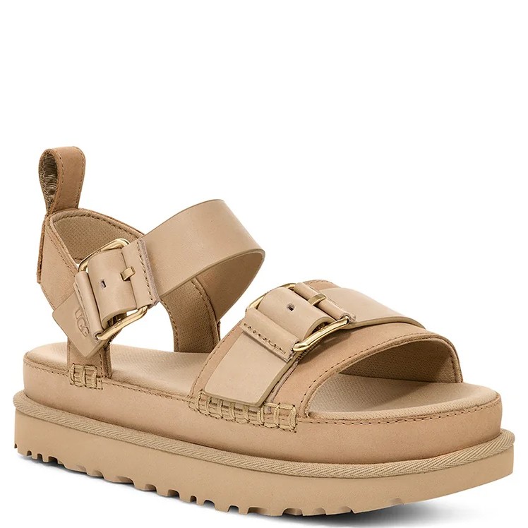UGG Basutės moterims, Smėlio, Goldenstar villa sandals