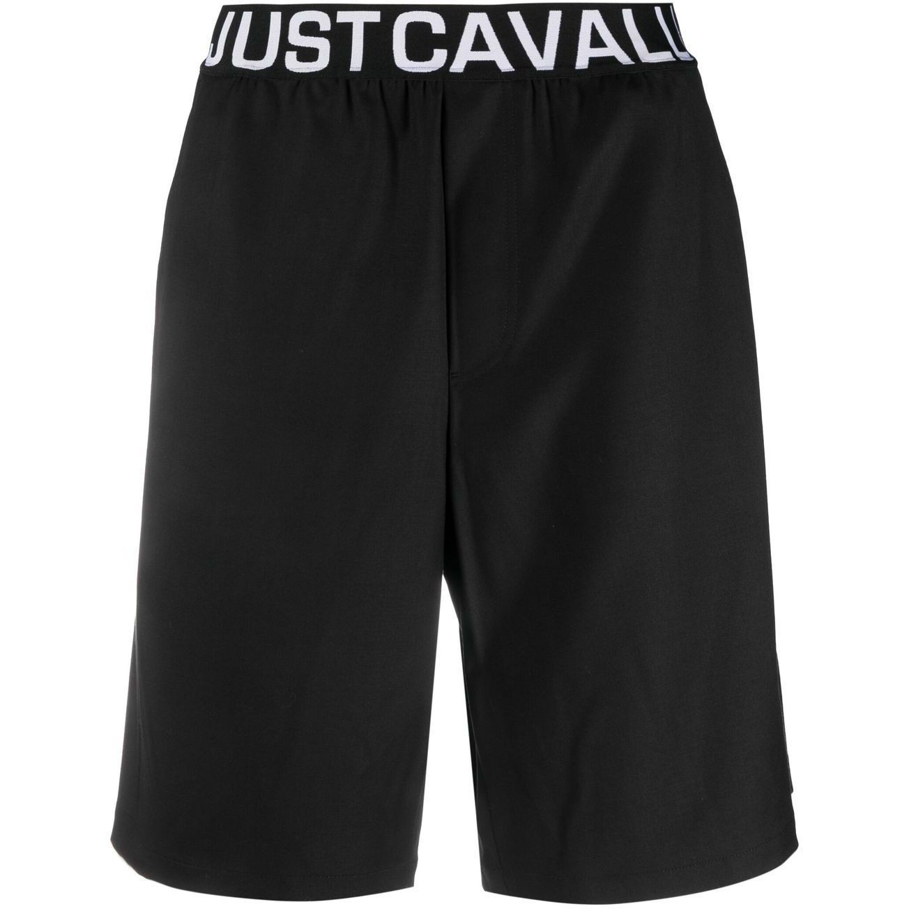 JUST CAVALLI Šortai vyrams, Juoda, Logo jacq shorts