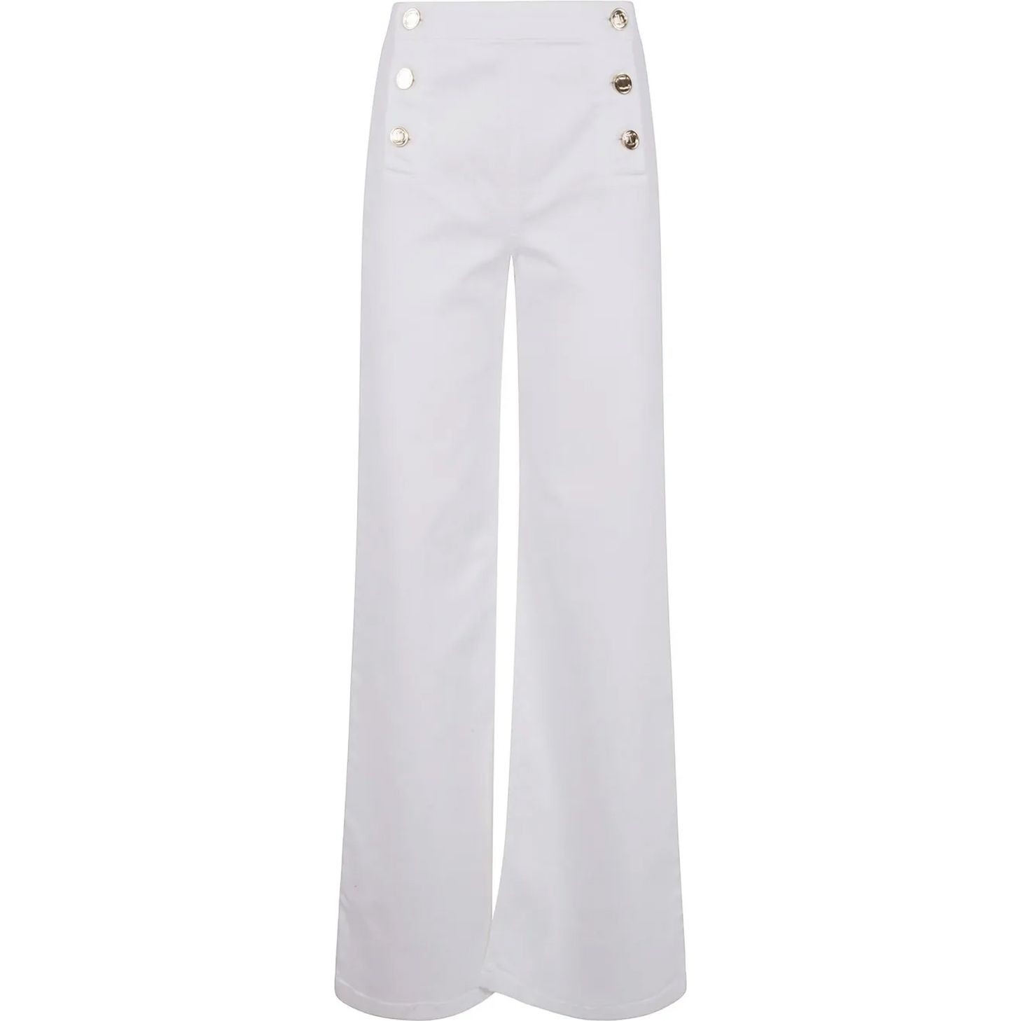 TWINSET Platėjantys džinsai moterims, Balta, Flared jeans 1
