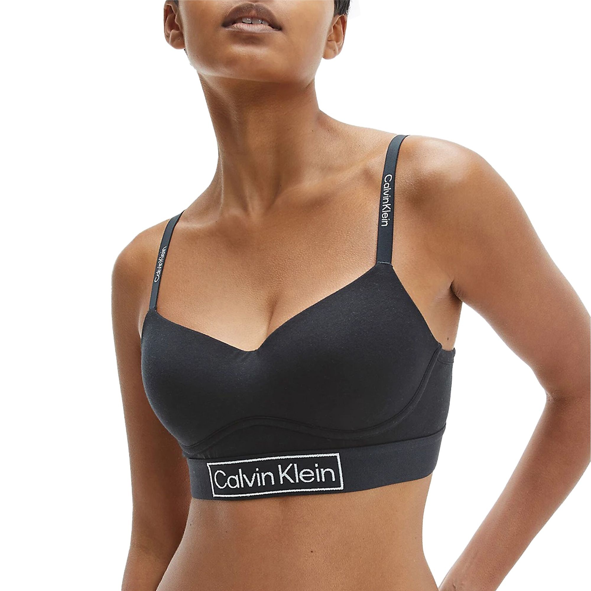 CALVIN KLEIN UW Liemenėlė moterims, Mėlyna, Light lined bralette 4