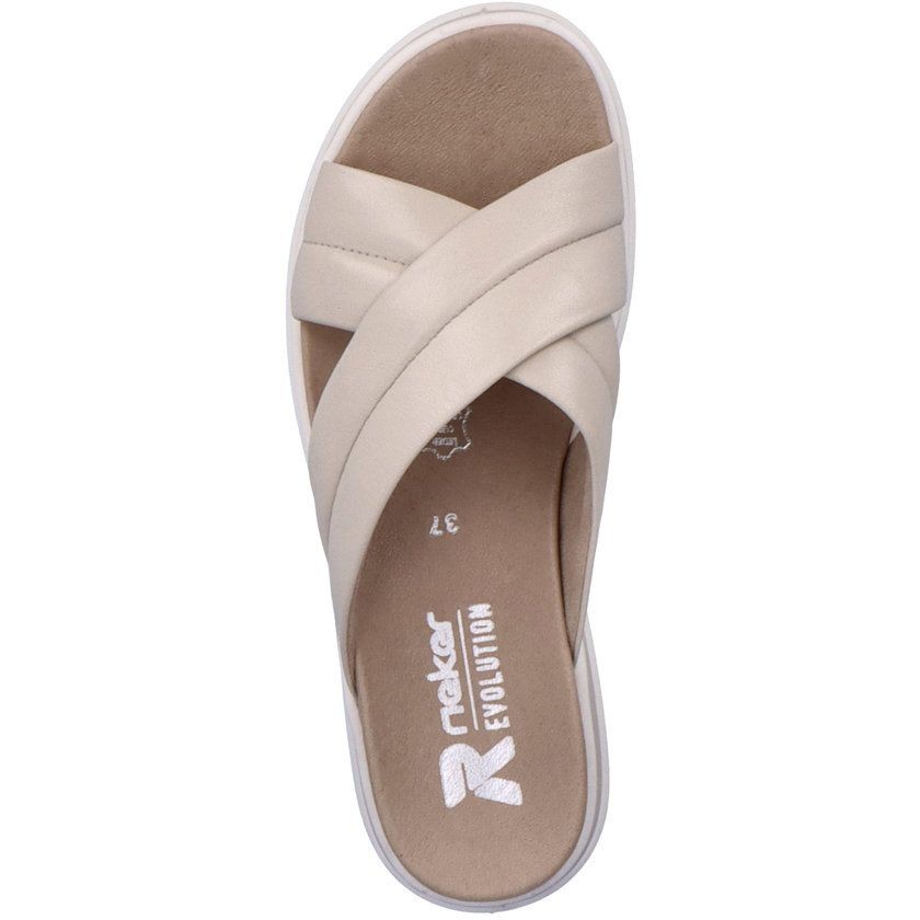 RIEKER Šlepetės moterims, Smėlio, SLIPPERS 4