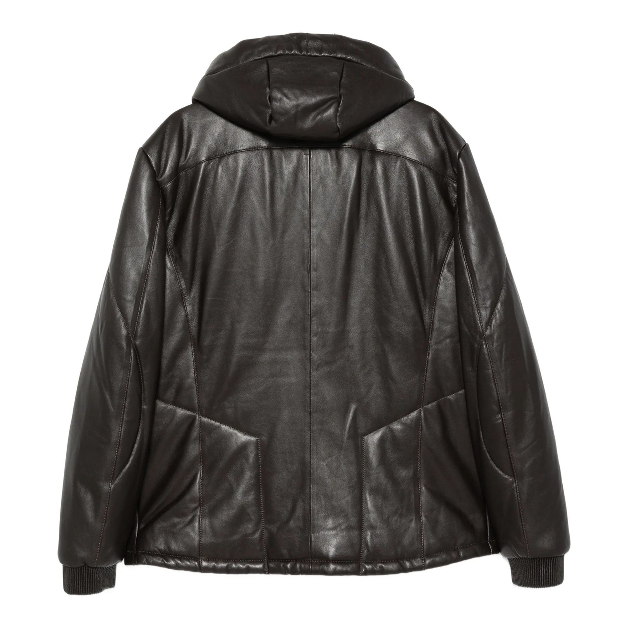 SERGIO MORETTI Odinė striukė vyrams, D.brown, Leather jacket 2