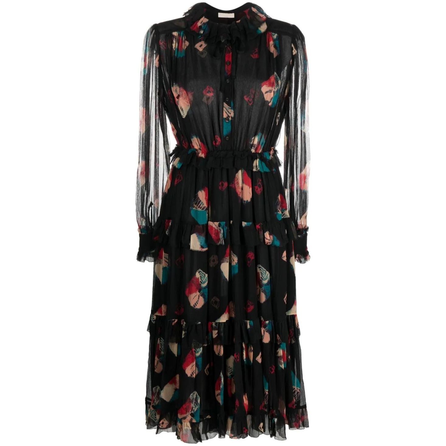 ULLA JOHNSON Midi suknelė moterims, Balta, Reina Dress 1