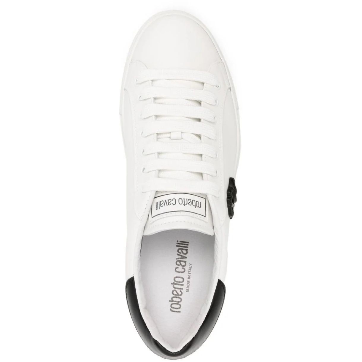 ROBERTO CAVALLI Laisvalaikio bateliai vyrams, Balta, Sneakers 4