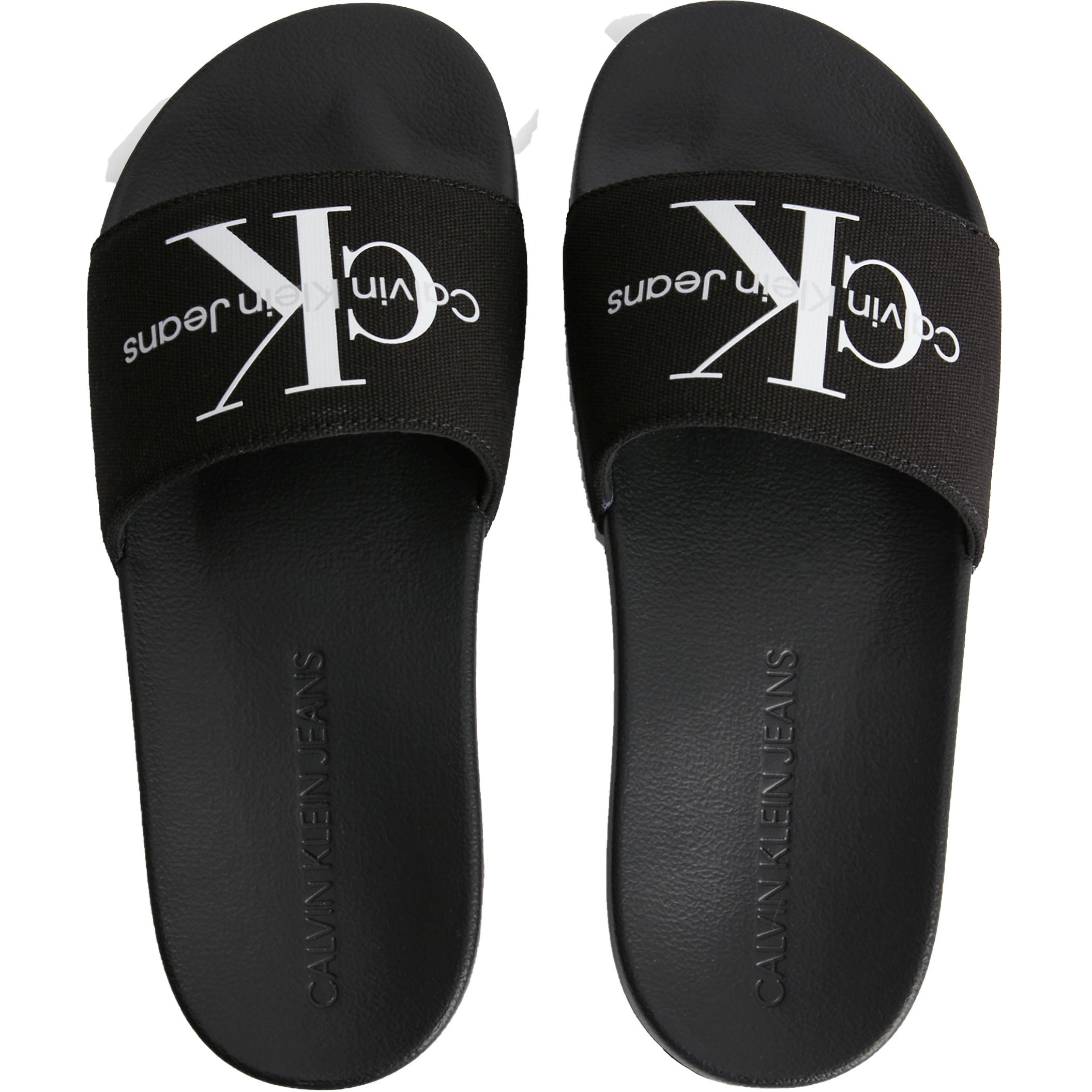 CALVIN KLEIN JEANS Šlepetės moterims, Juoda, SLIDE  CO 4