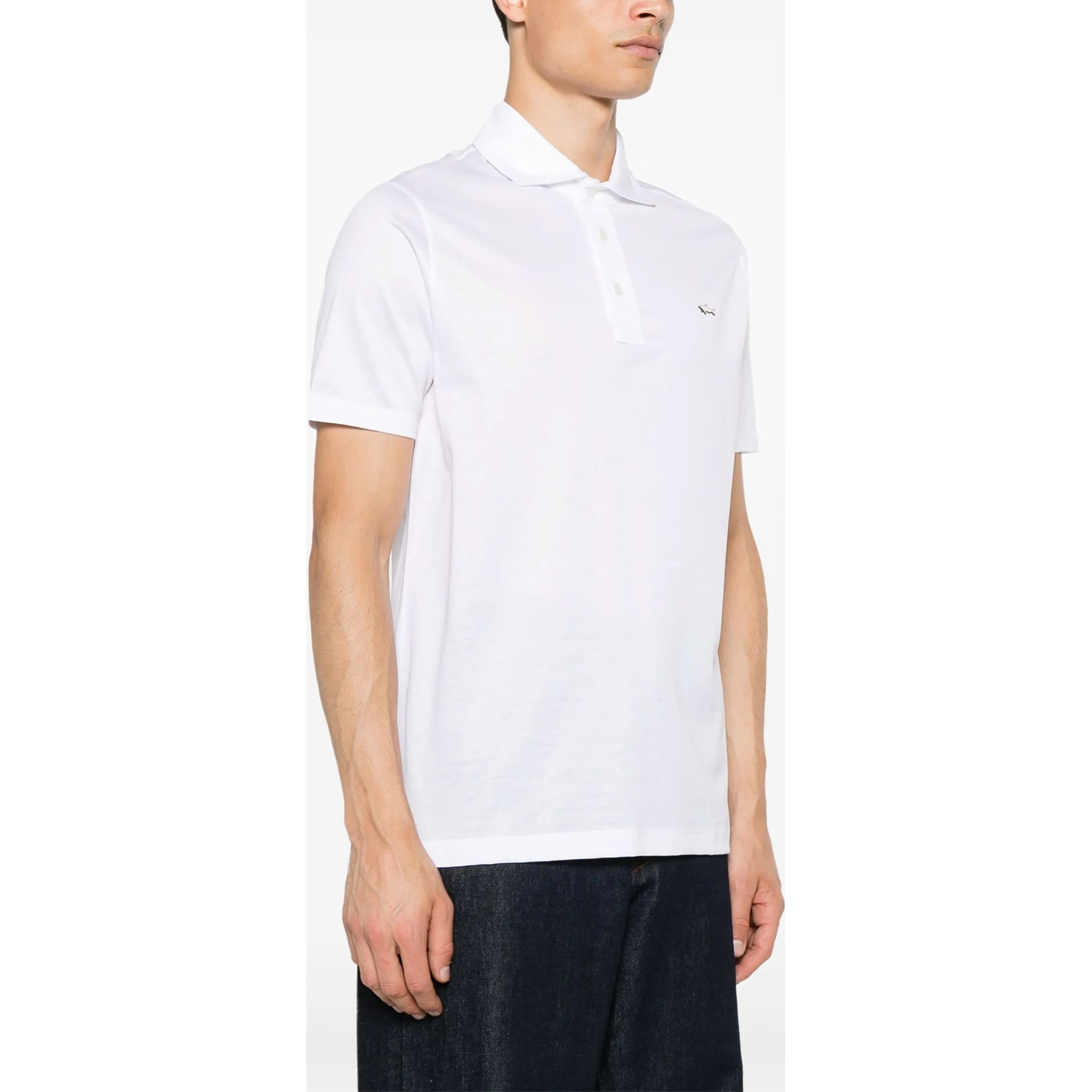 PAUL&SHARK Polo marškiniai trumpos rank. vyrams, Balta, men's knitted poloshirt 3