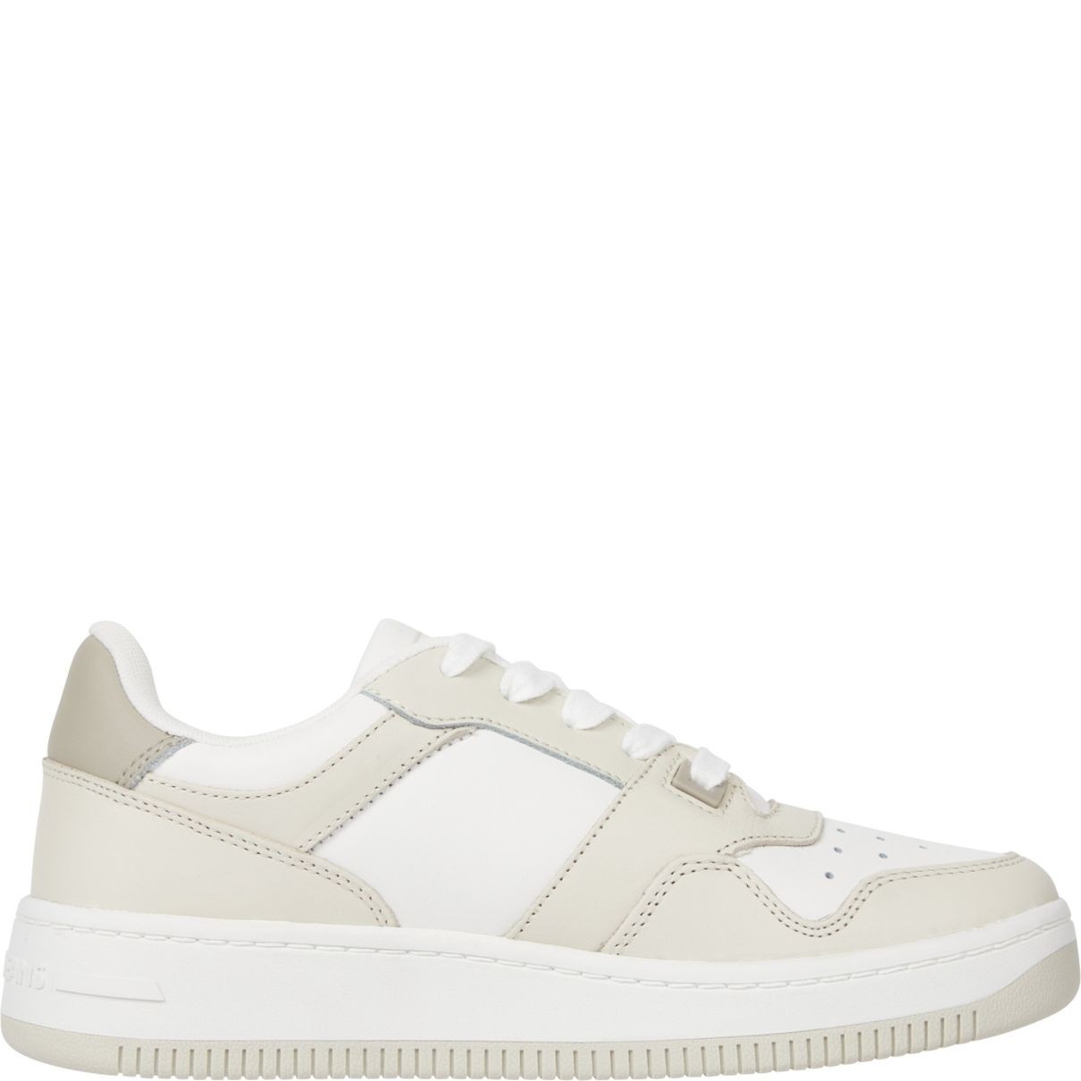 TOMMY JEANS Laisvalaikio bateliai moterims, Smėlio, Retro basket tonal logo 5