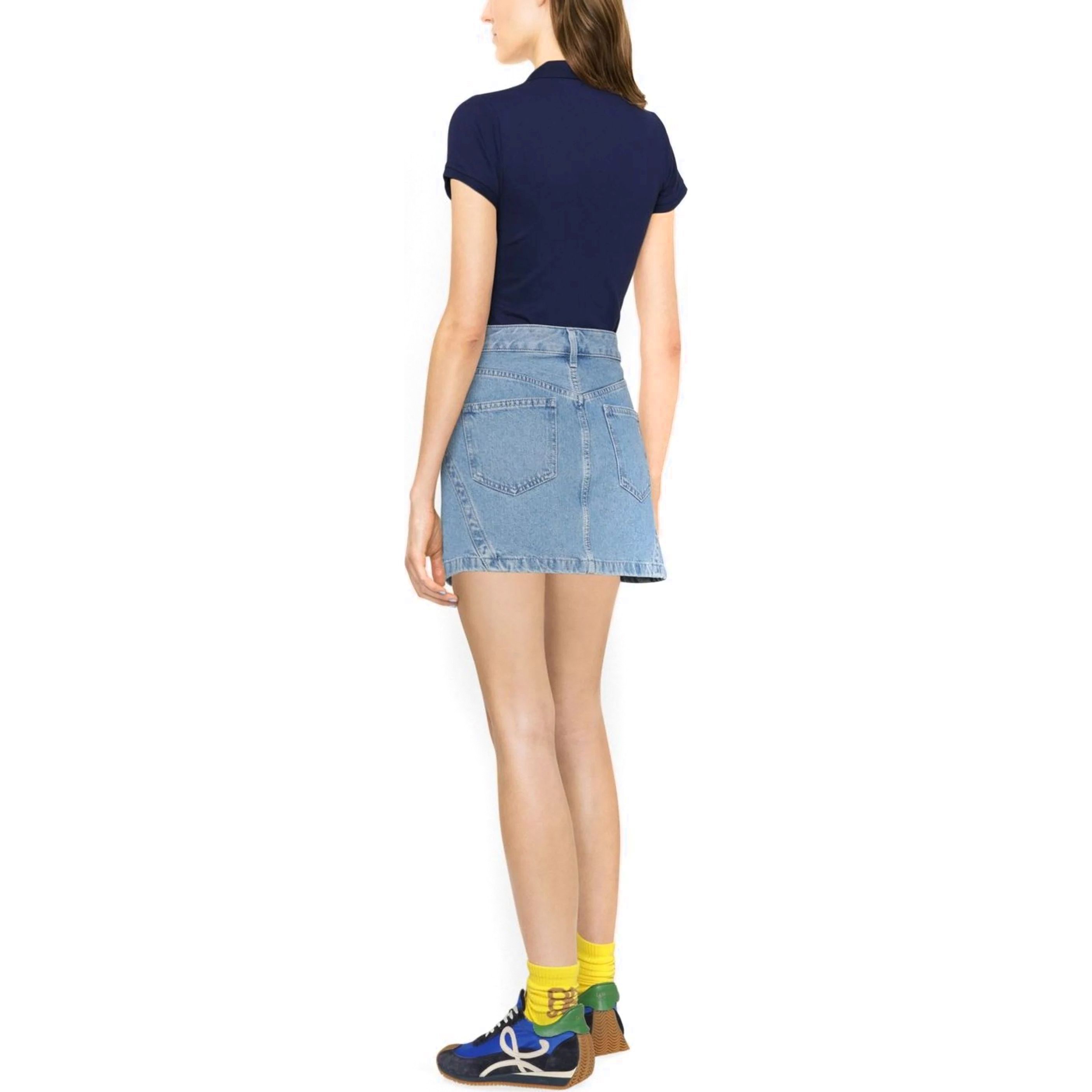 POLO RALPH LAUREN Polo marškiniai trumpos rank. moterims, Mėlyna, Julie slim short sleeve polo 4