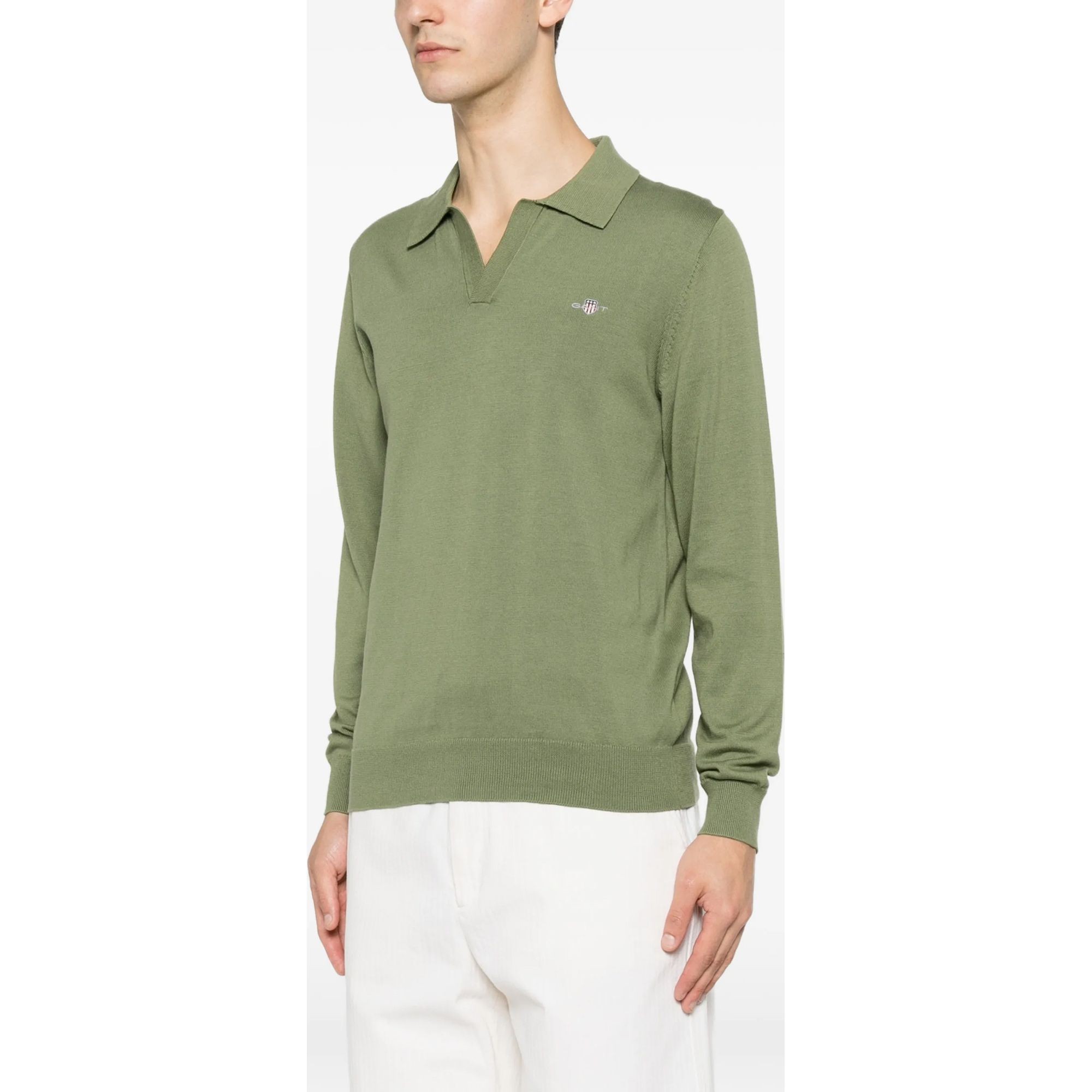 GANT Polo marškiniai trumpos rank. vyrams, Žalia, 8030565-379 Polo short 3