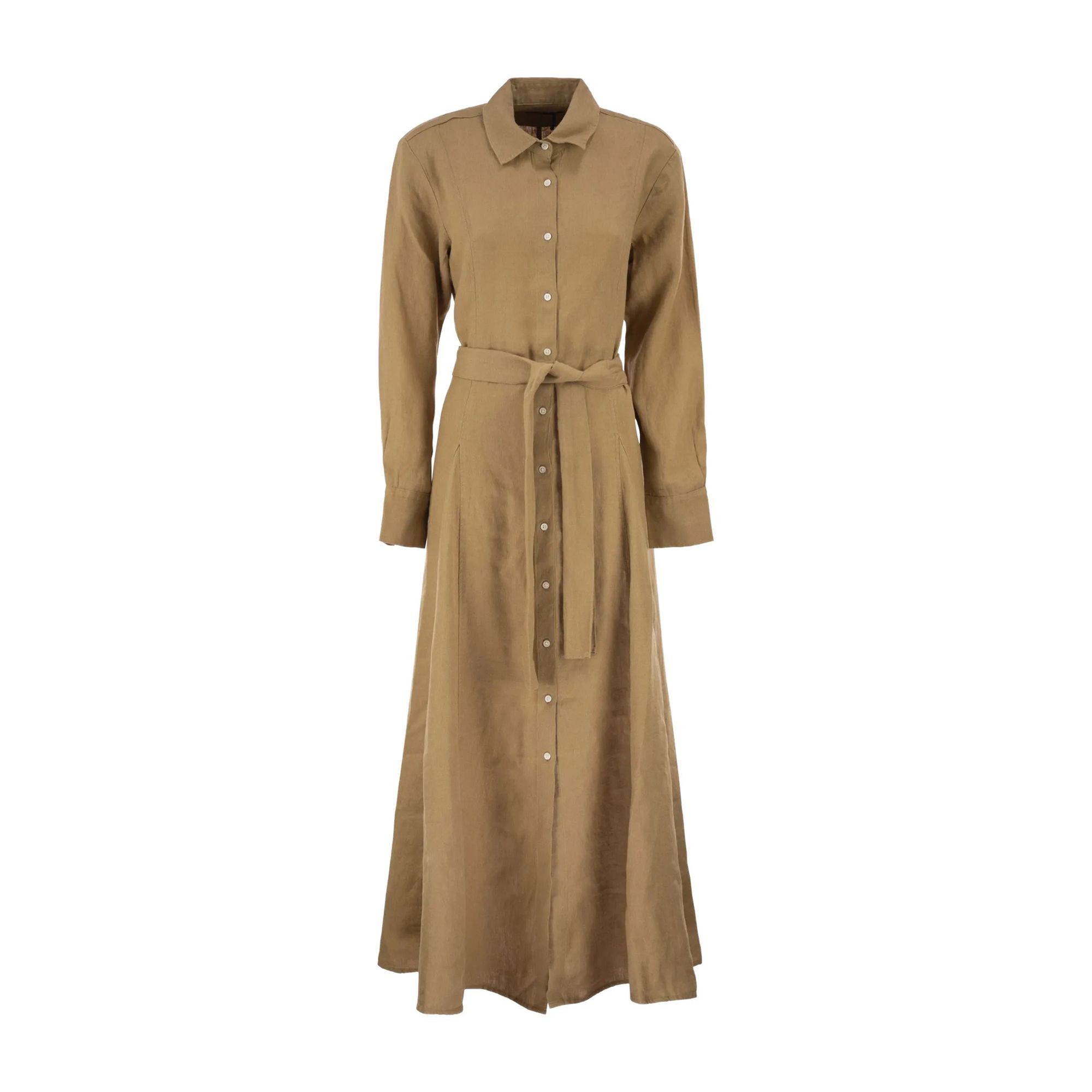 POLO RALPH LAUREN Midi suknelė moterims, Ruda, Woven-wrap-dresses 1