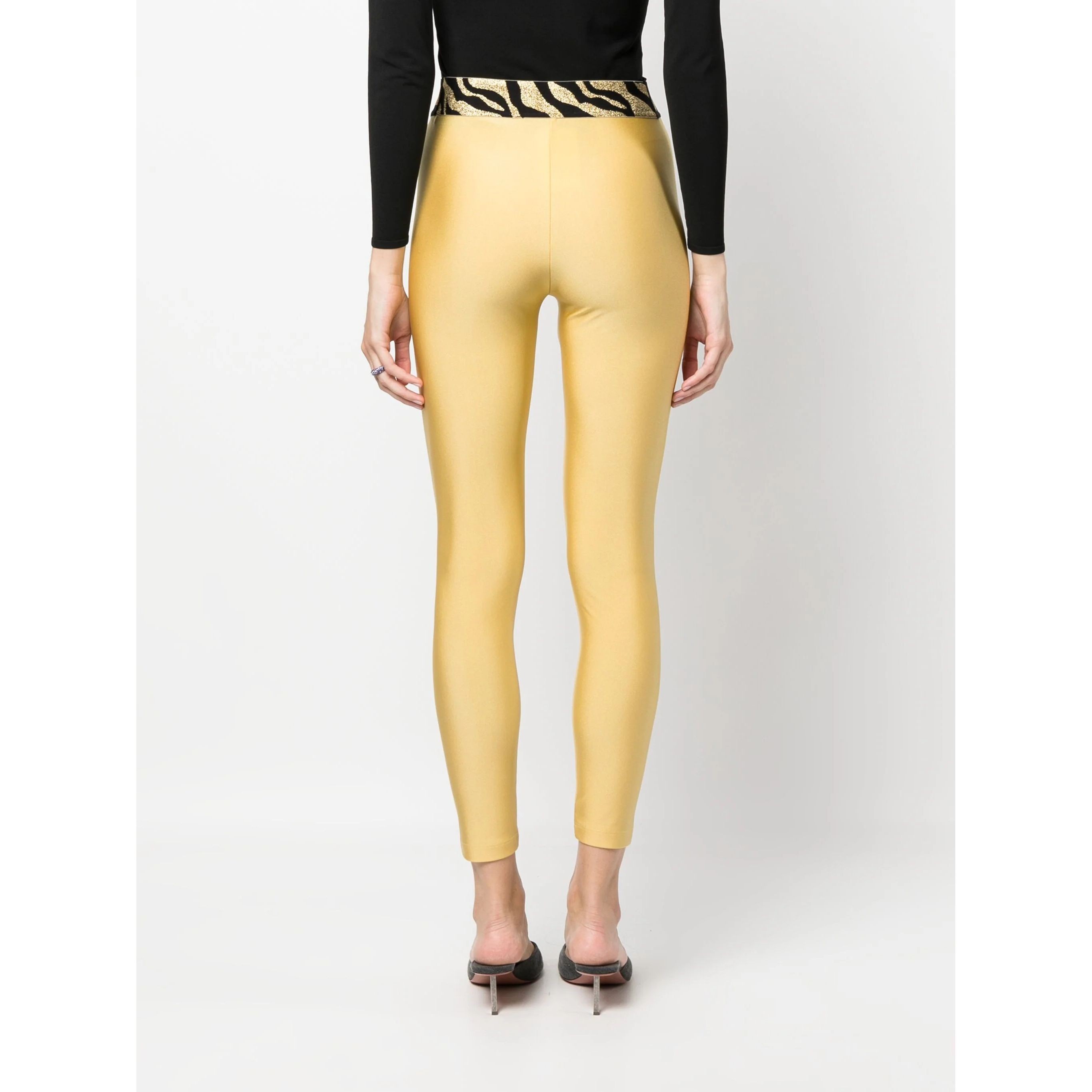 JUST CAVALLI Tamprės moterims, Auksinė, Jegging fouseux 3