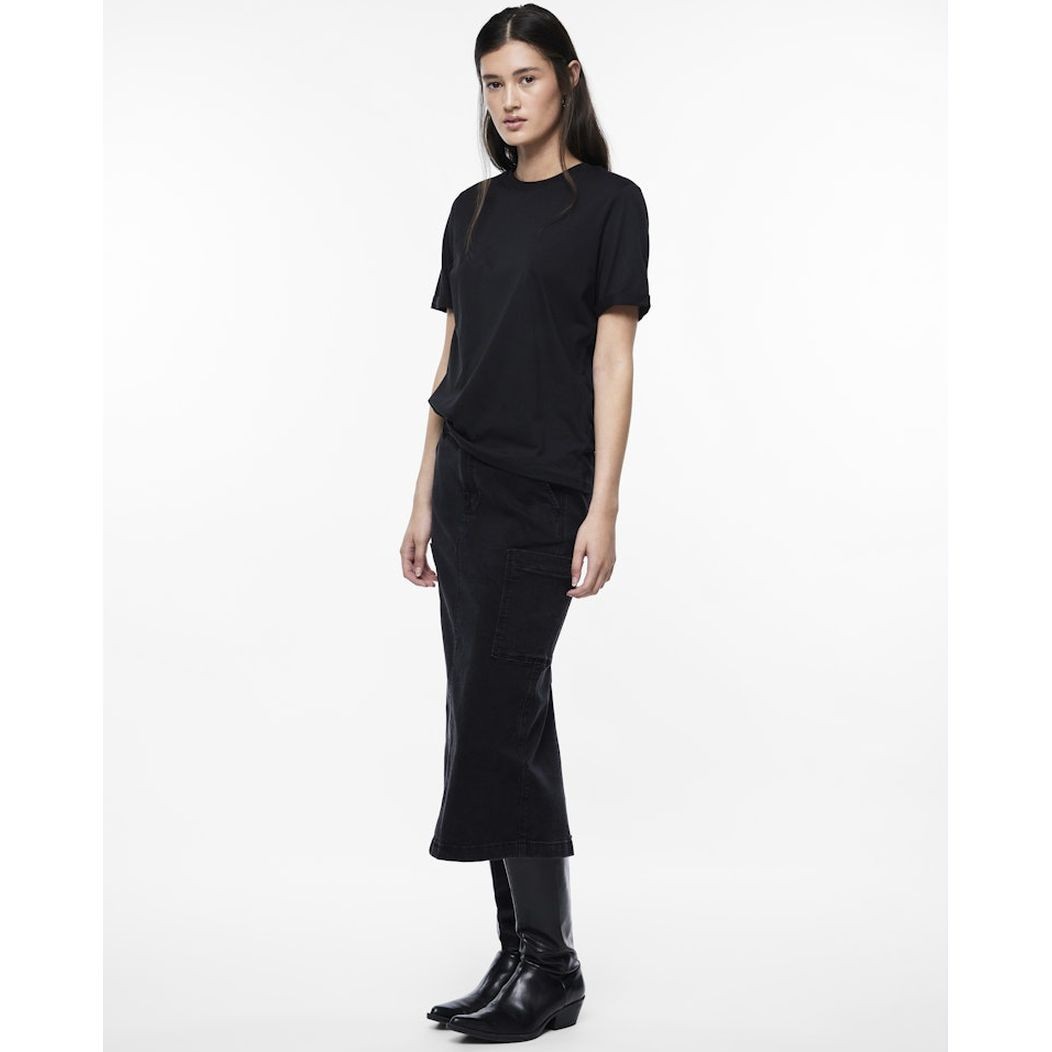 PIECES Marškinėliai moterims, Juoda, Pcria t-shirts 5