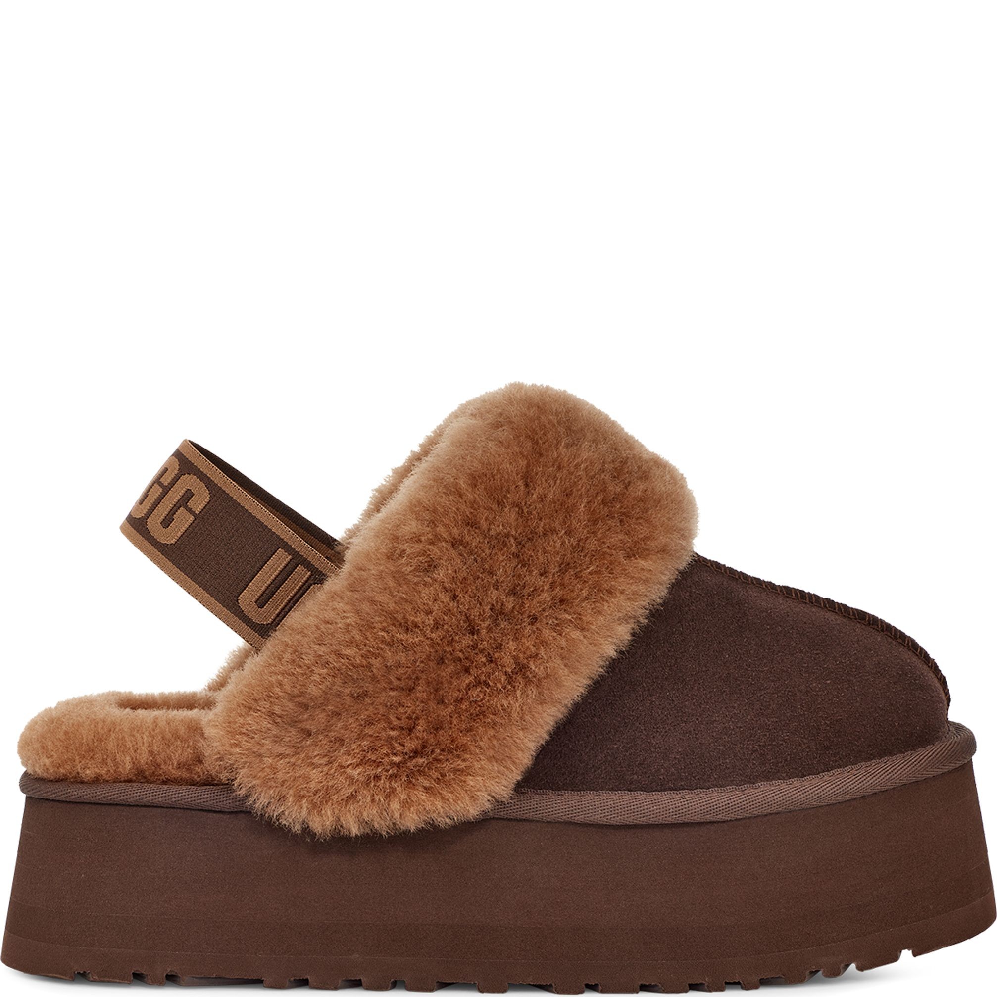 UGG Namų šlepetės moterims, Ruda, Funkette Indoor 2