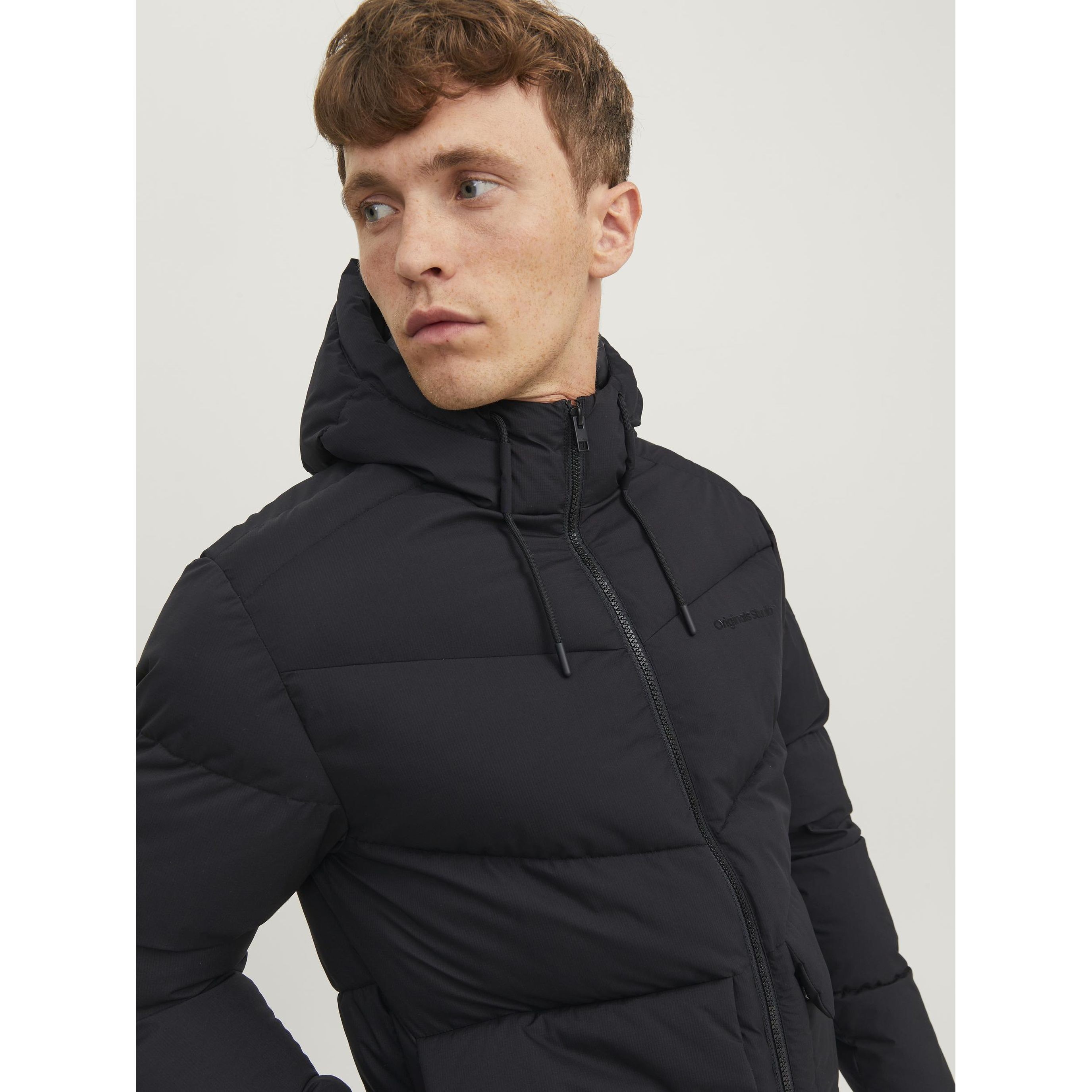 JACK & JONES Striukė vyrams, Juoda, JORVESTERBRO PUFFER JA 5