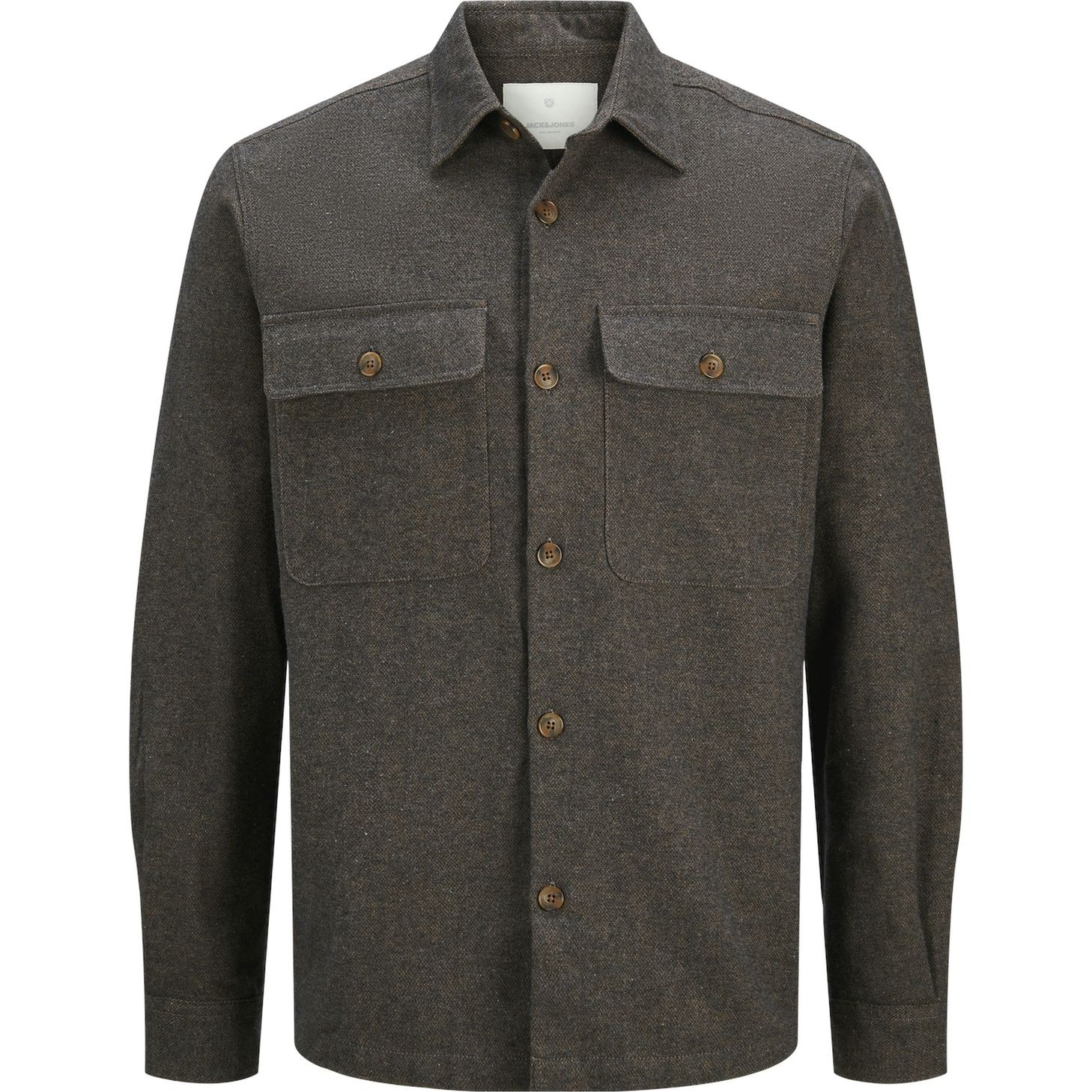 JACK & JONES Lengva striukė vyrams, Juoda, Raymond melange solid 1