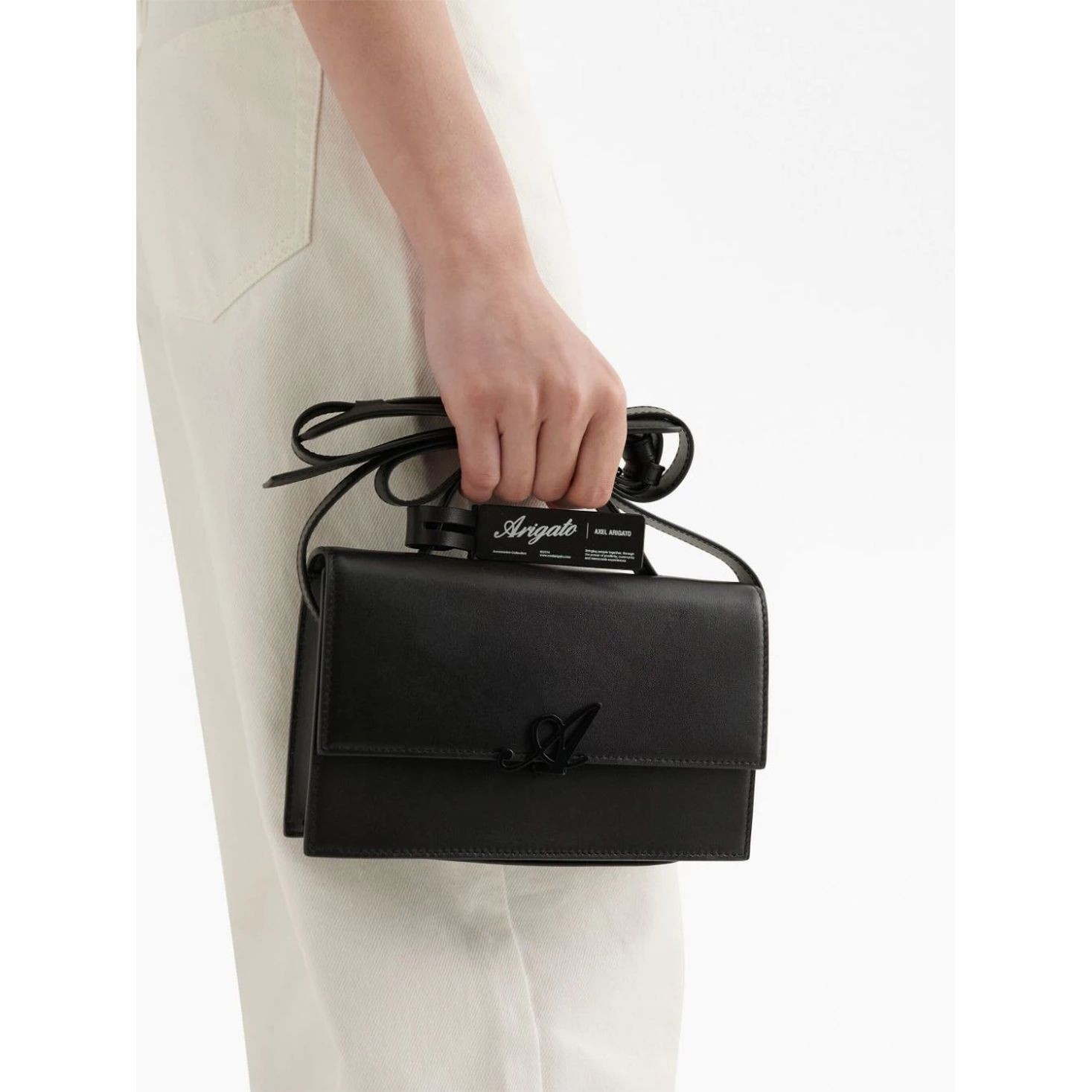 AXEL ARIGATO Rankinė per petį, Juoda, Signature bag 3