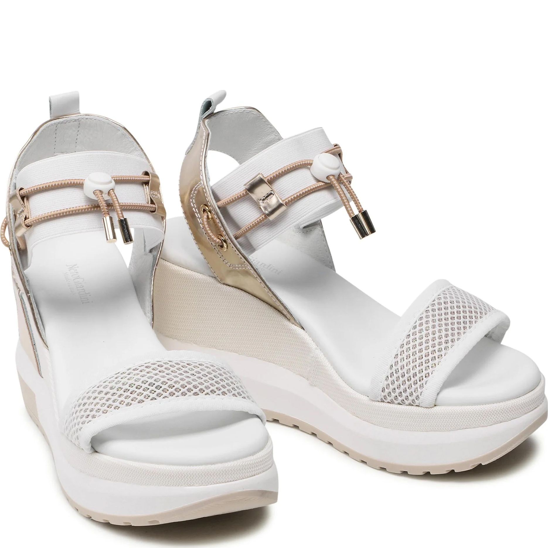 NEROGIARDINI Basutės moterims, Balta, T.AT1610 sandals 3