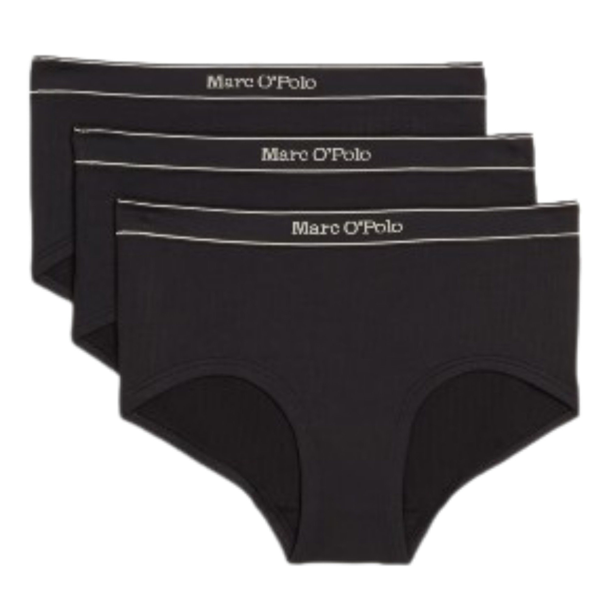 MARC O'POLO Kelnaitės moterims, Juoda, Midi Brief 3P