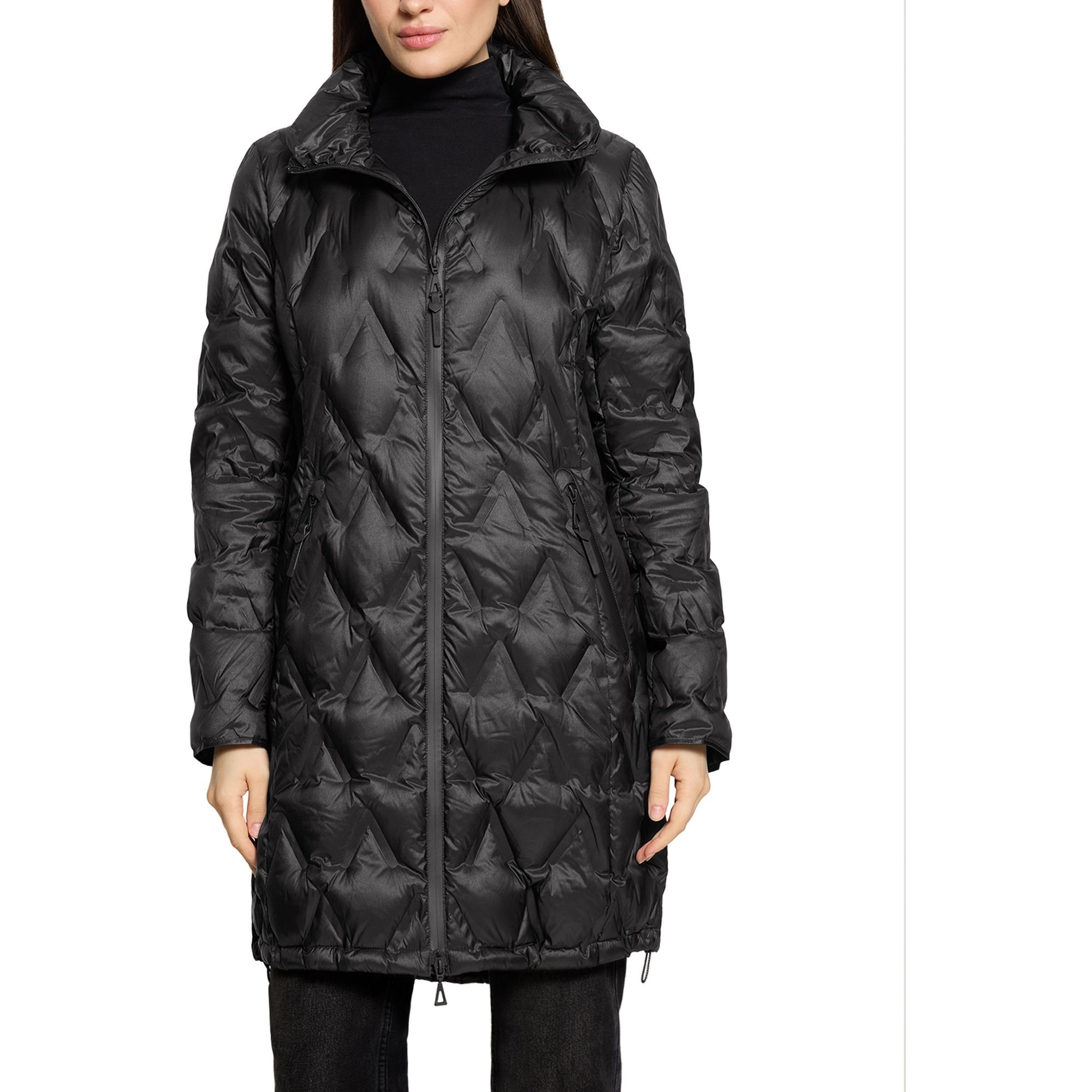 GIL BRET Pūkinis paltas moterims, Juoda, Down coat 2