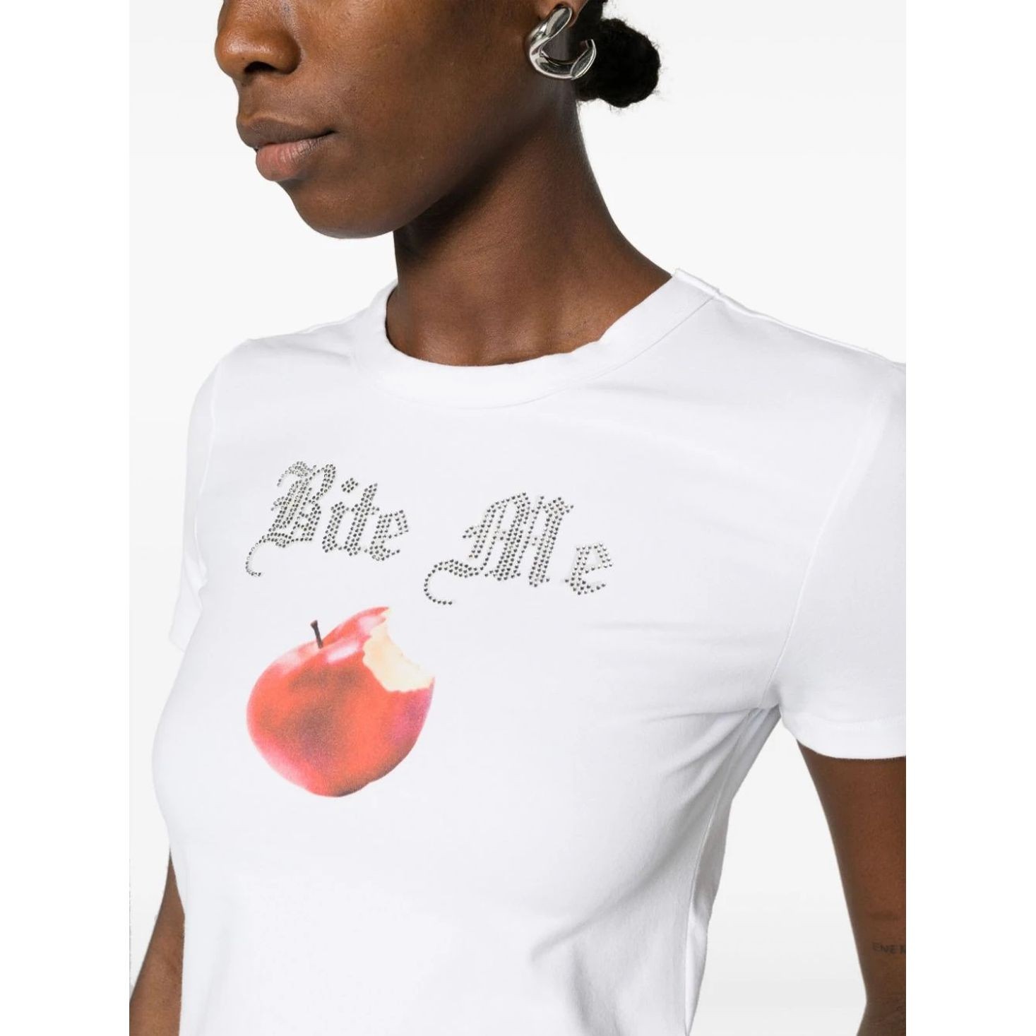 KSUBI Marškinėliai trump. rankovėmis moterims, Balta, Bite me baby ss tee white 4