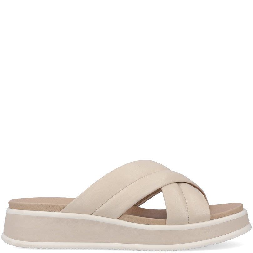 RIEKER Šlepetės moterims, Smėlio, SLIPPERS 2