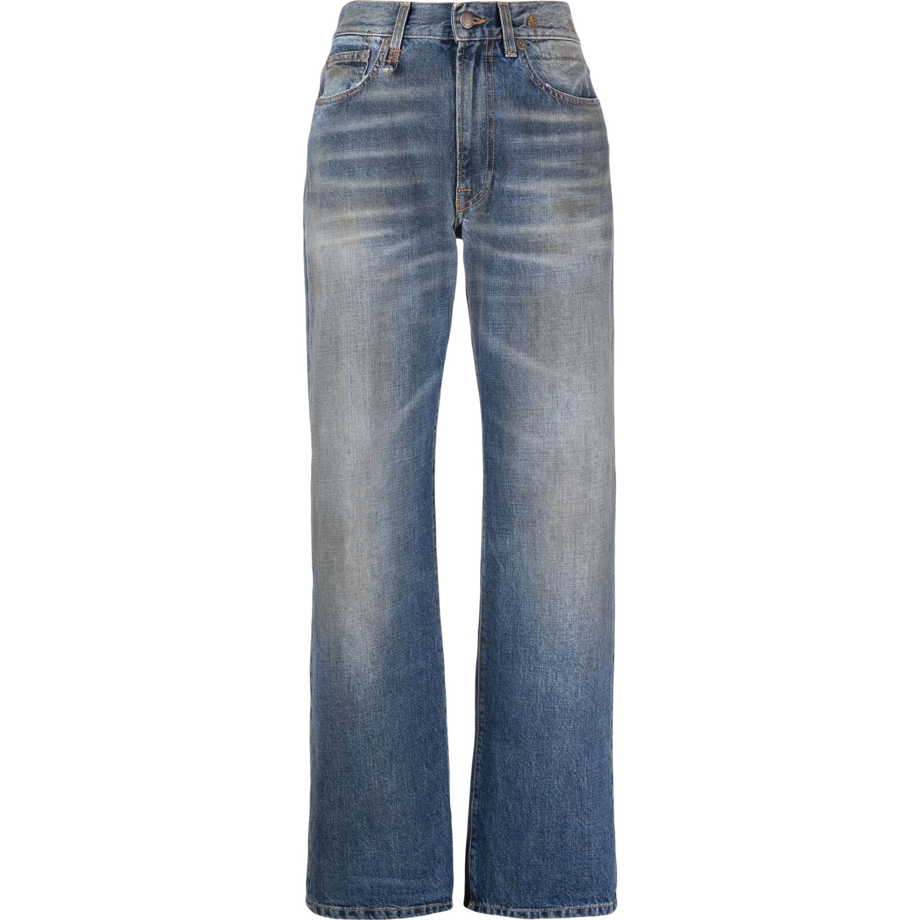 R13 Tiesūs džinsai moterims, Mėlyna, Alice slim straight jean