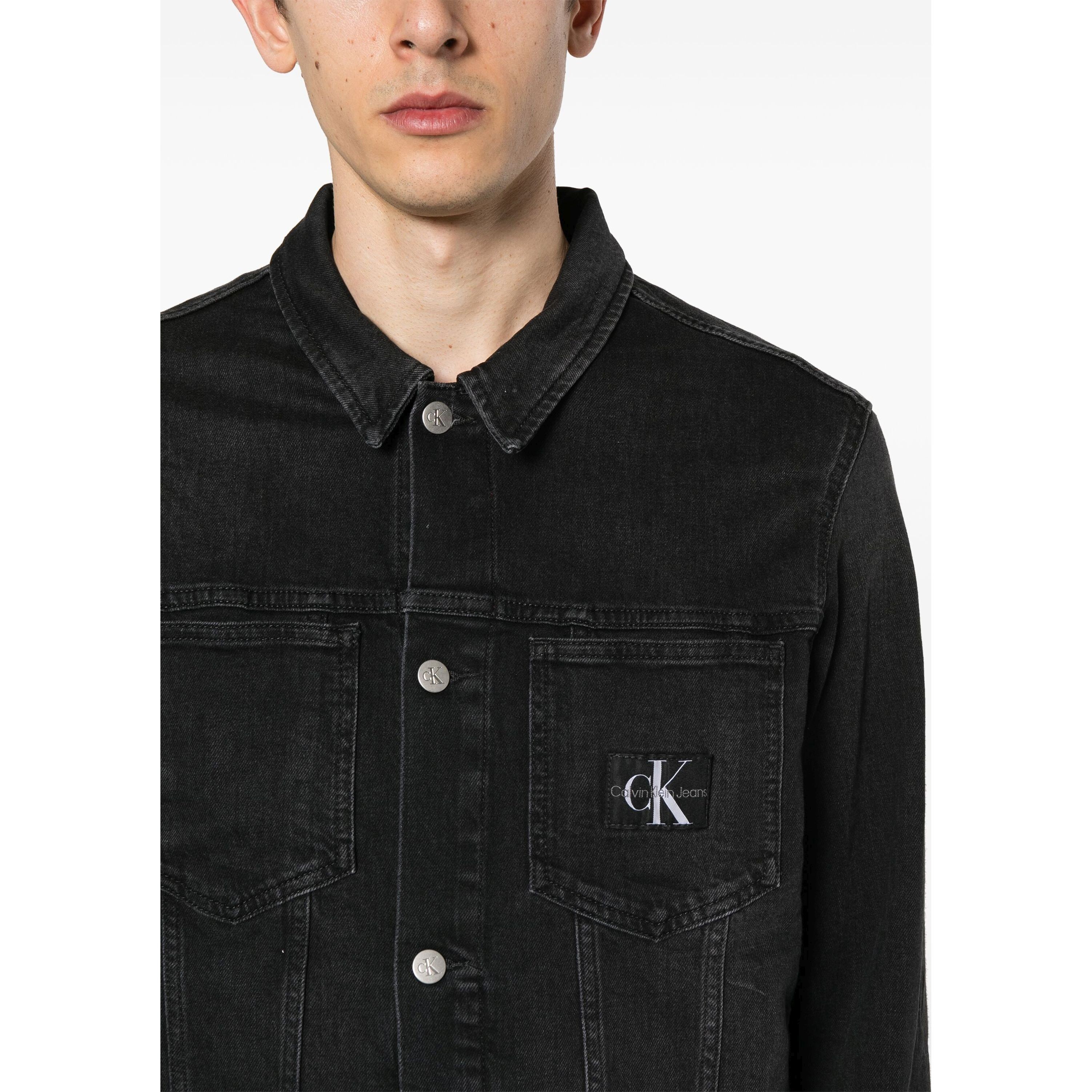 CALVIN KLEIN JEANS Džinsinis švarkas vyrams, Mėlyna, Trucker jacket 4