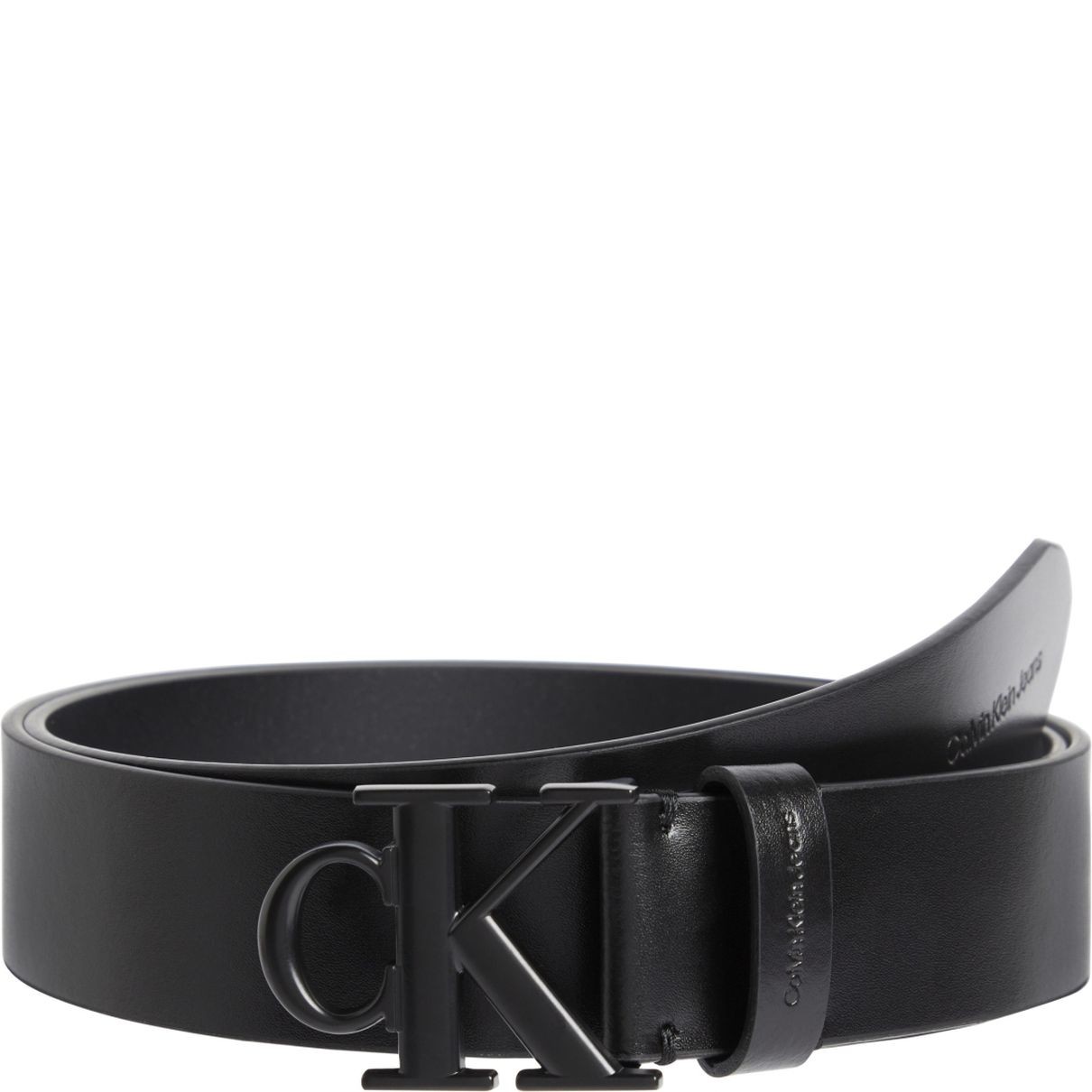 CALVIN KLEIN JEANS Diržas vyrams, Juoda, Round mono belt 35mm