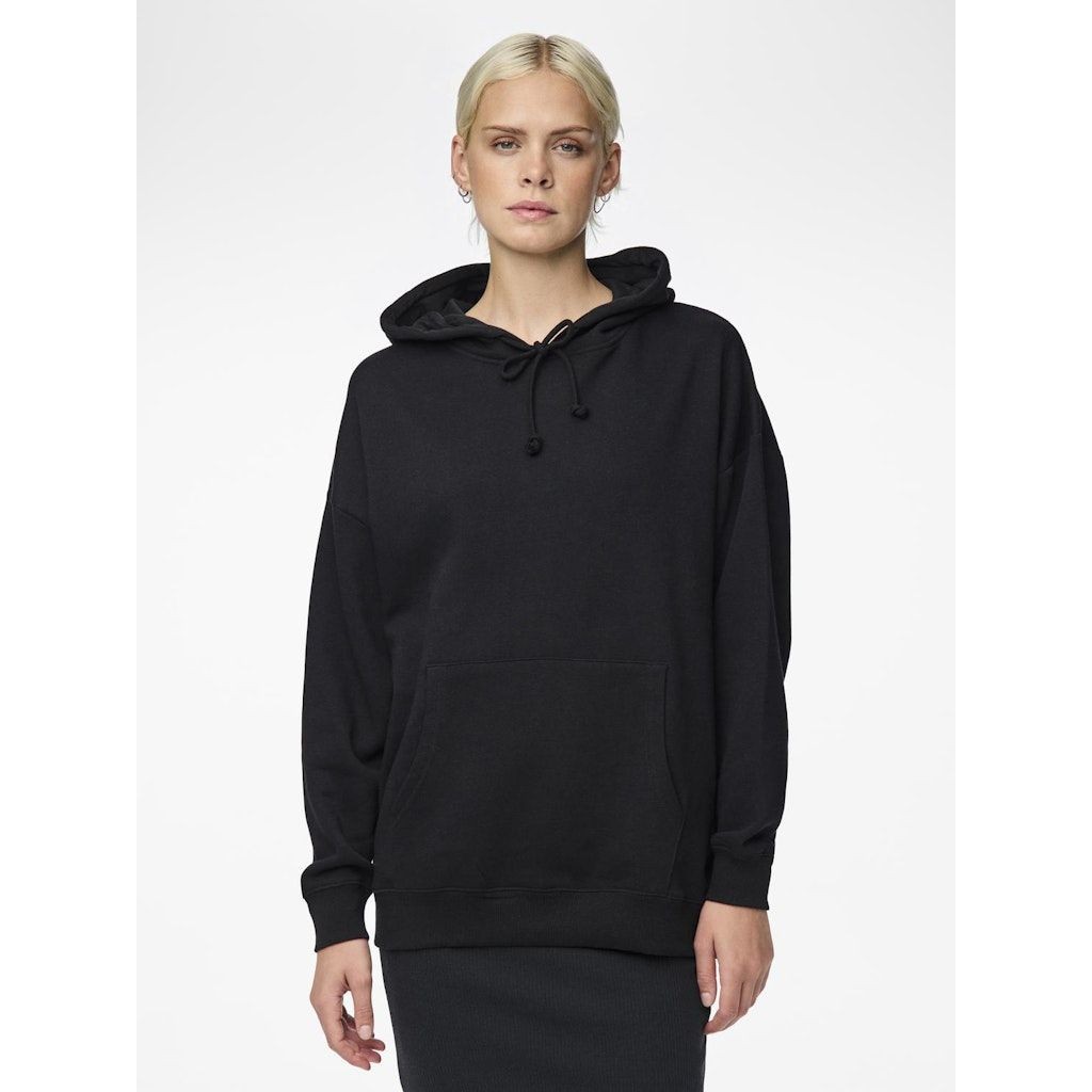 PIECES Sportinis nertinis moterims, Juoda, PCCHILLI LS OVERSIZE 2