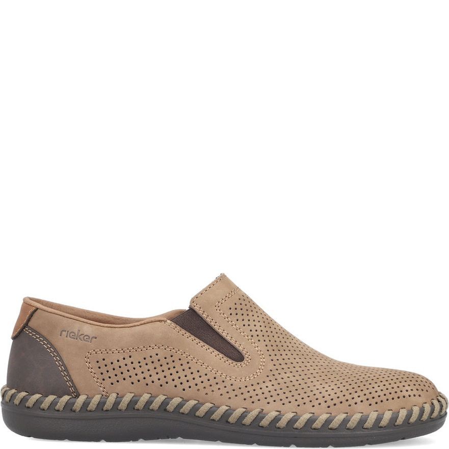 RIEKER Loaferiai vyrams, Ruda, Slipper 2