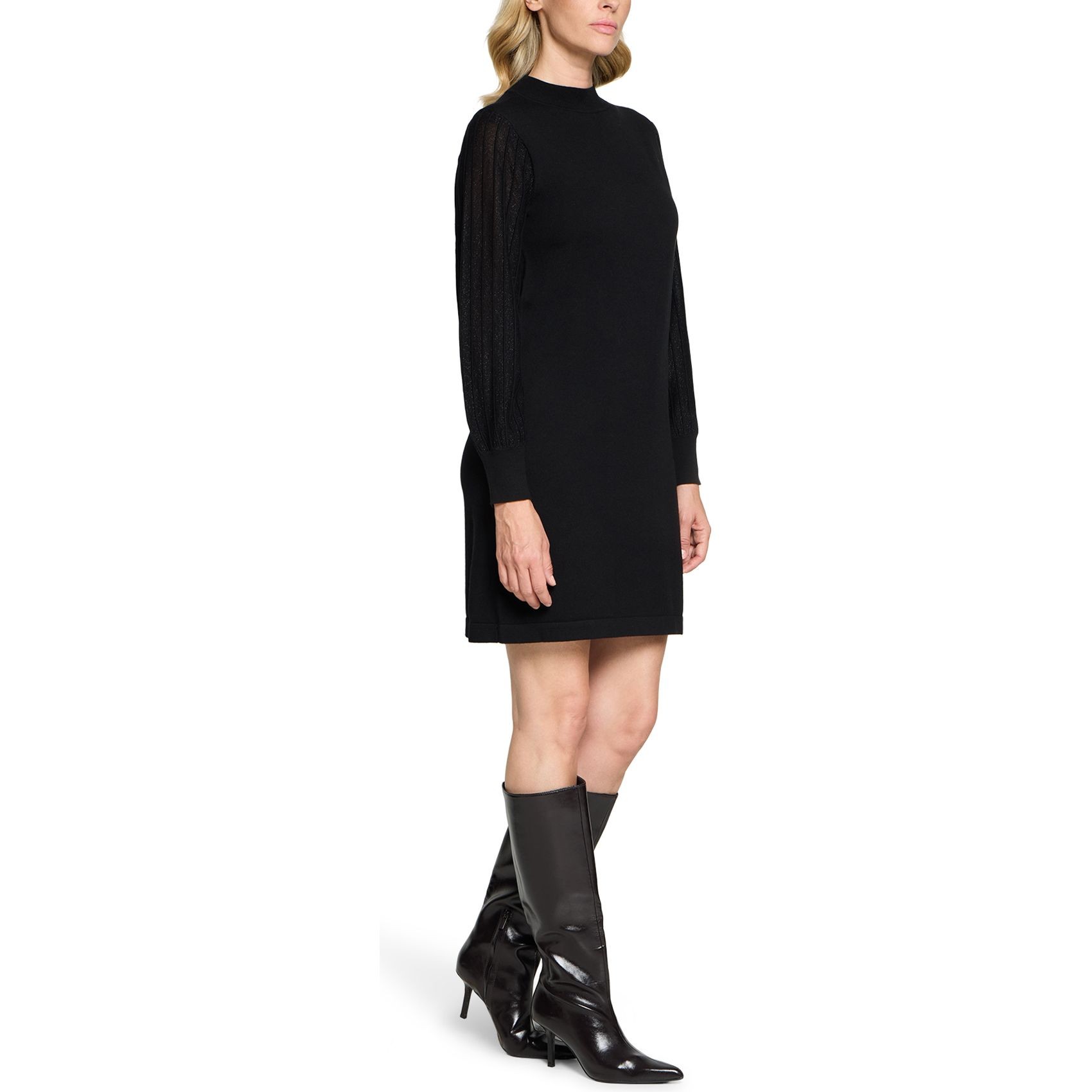 BETTY & CO Megzta suknelė moterims, Juoda, Short Knit Dress 5