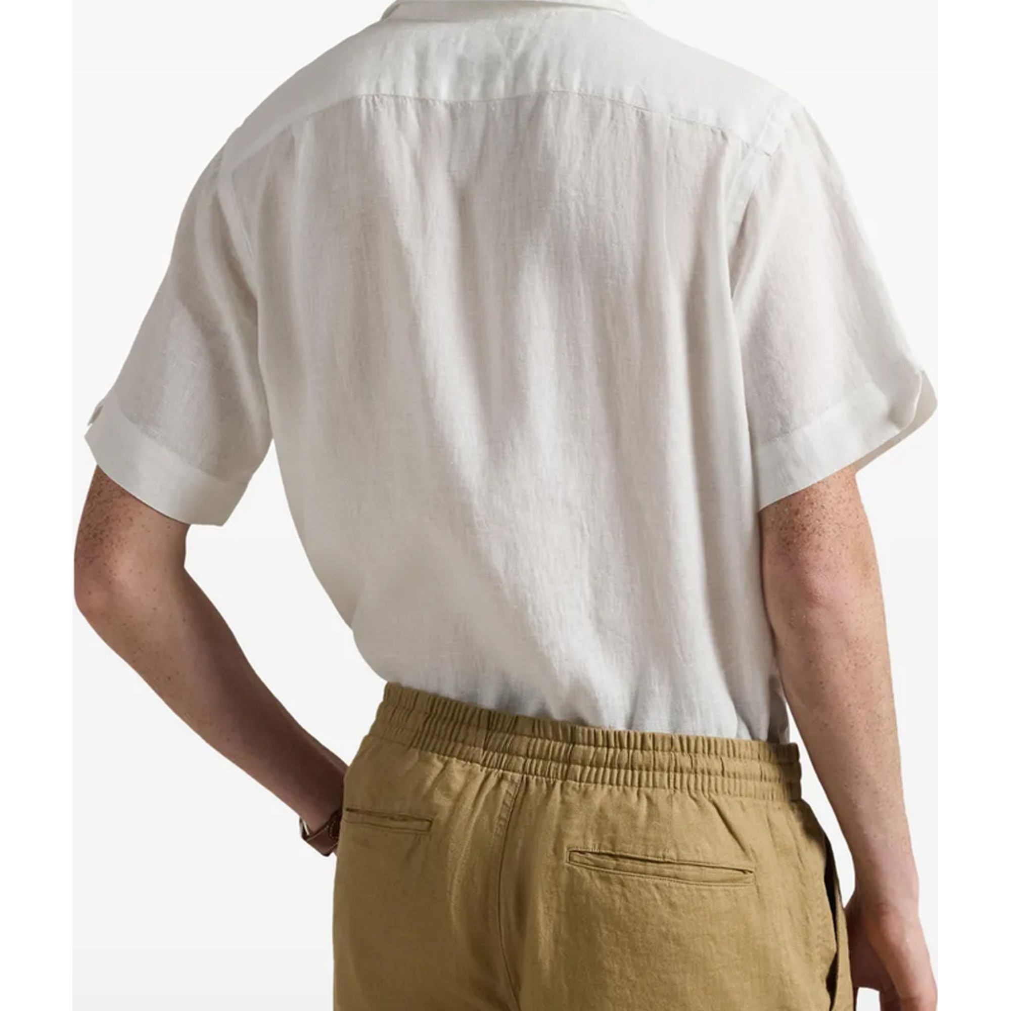POLO RALPH LAUREN Marškiniai trump. rankovėmis vyrams, Balta, Short sleeve-sport shirt 3