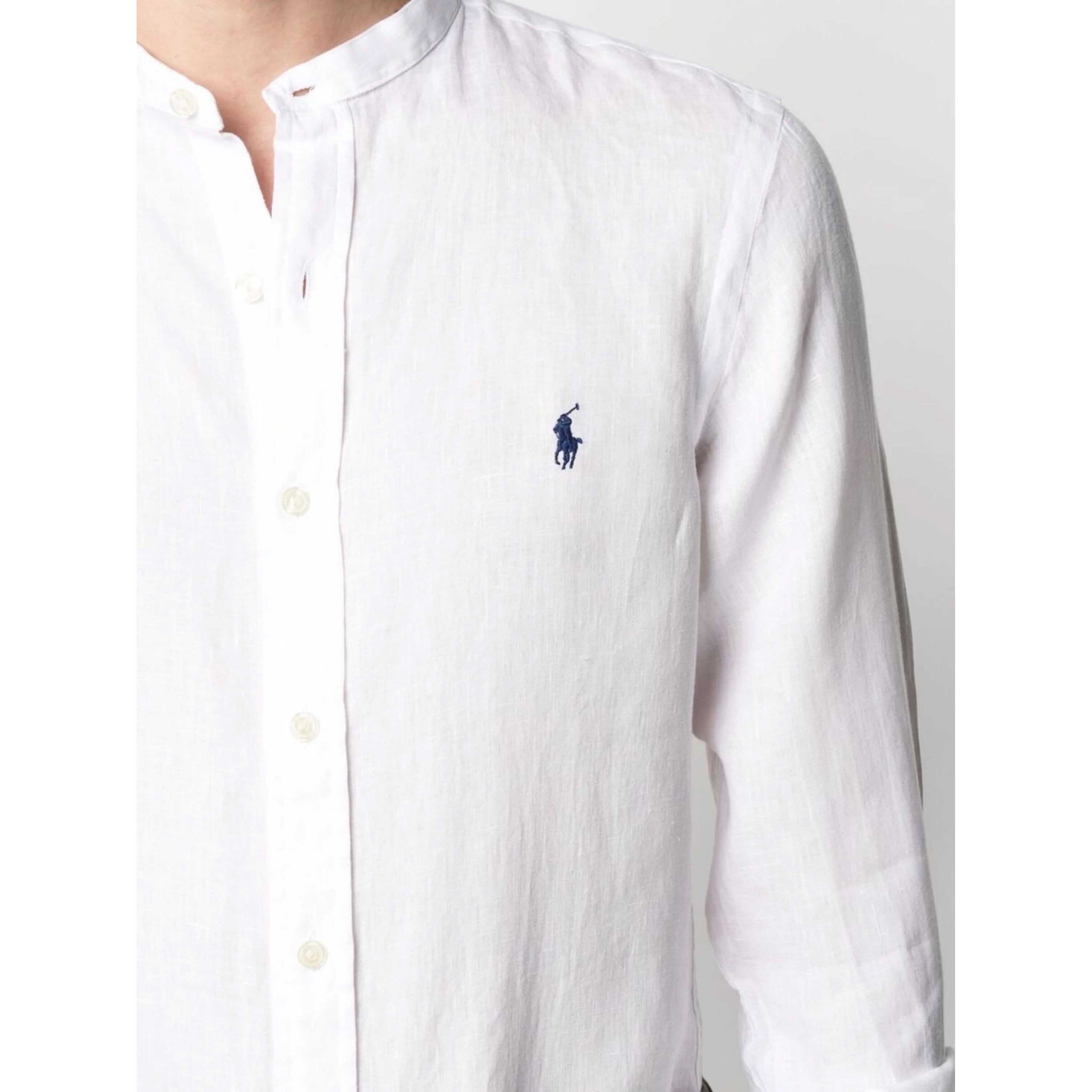 POLO RALPH LAUREN Marškiniai ilgomis rankovėmis vyrams, Balta, Long sleeve sport shirt 4