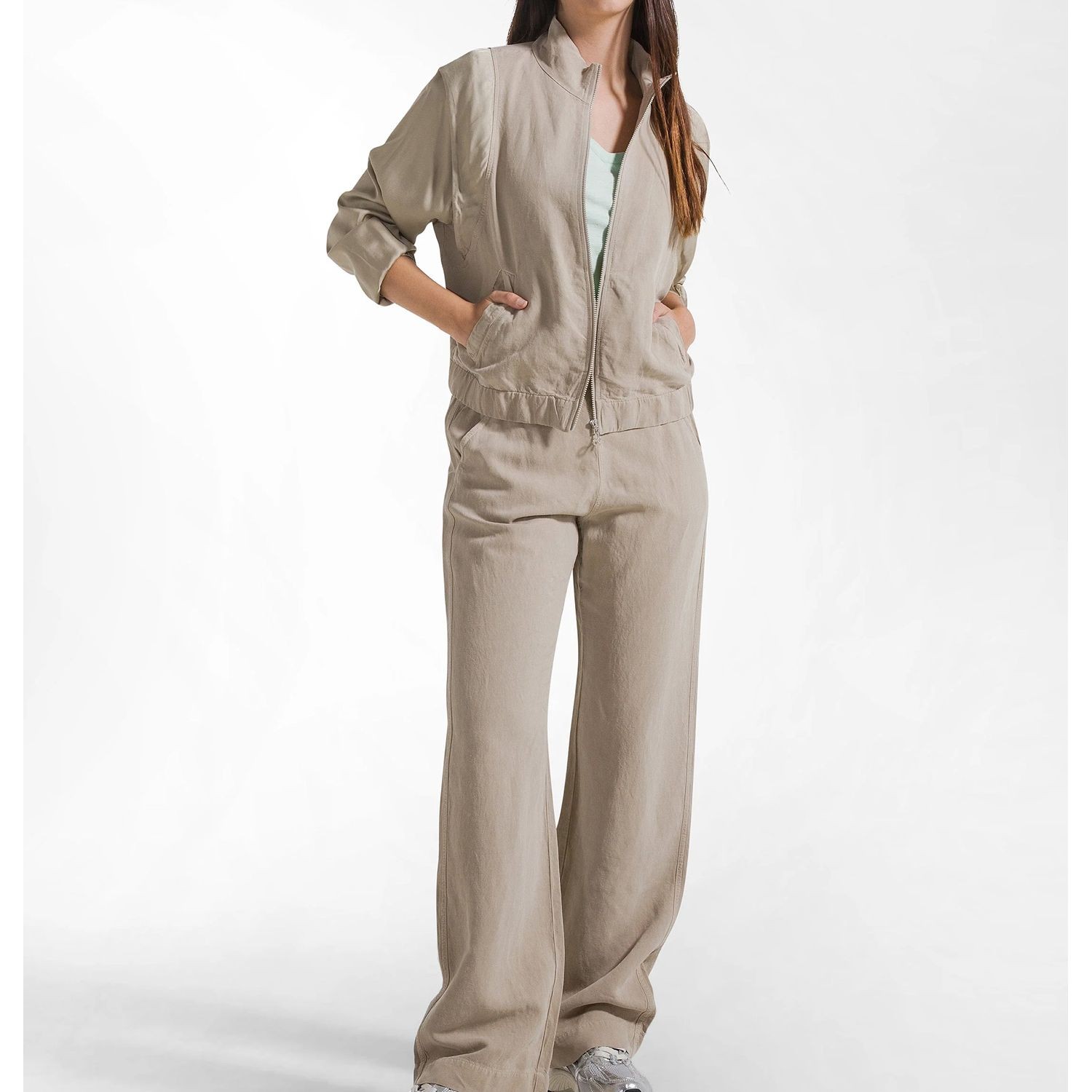 DEHA Bomberis moterims, Smėlio, Sweatshirt leisure 4