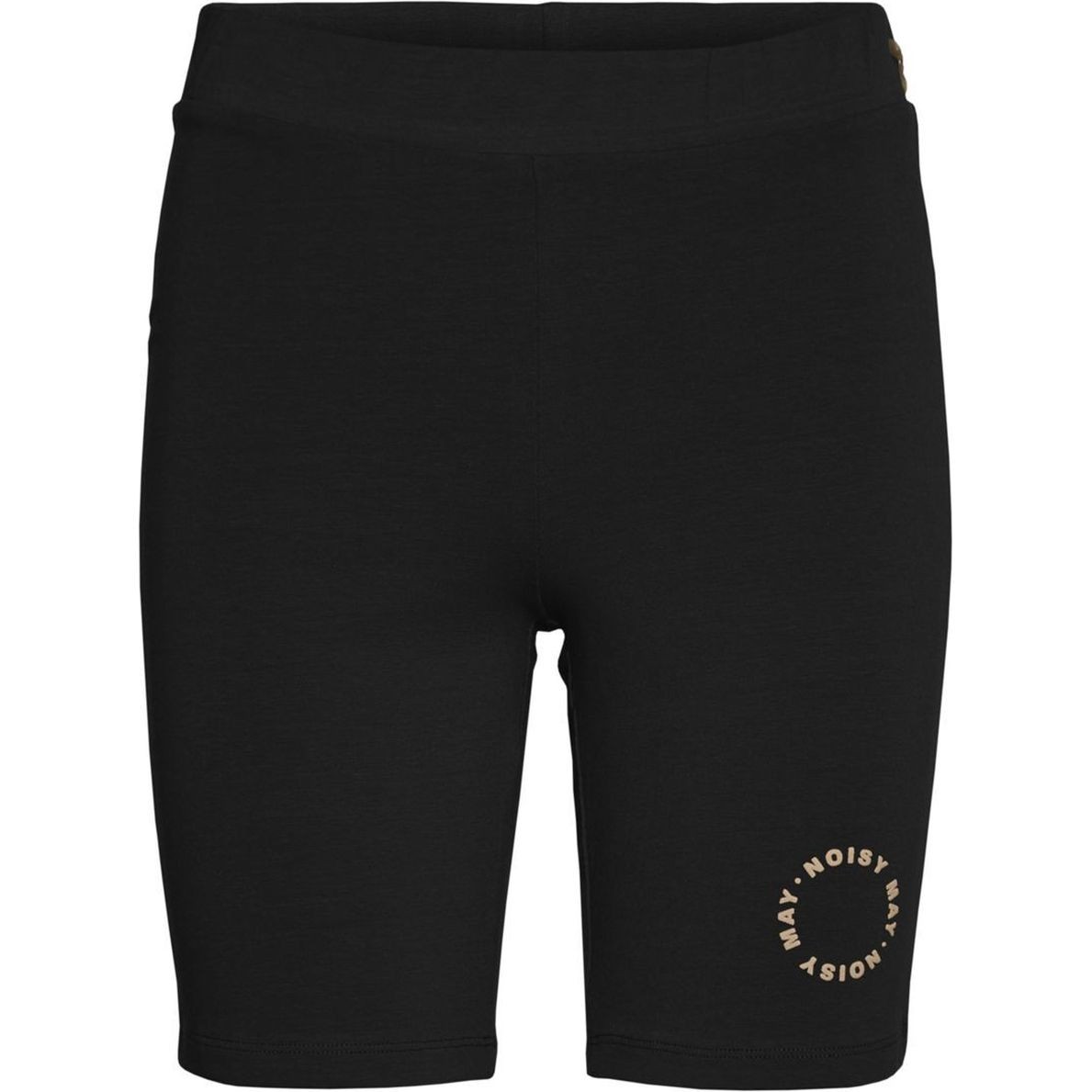 NOISY MAY Šortai moterims, Juoda, NMKERRY HW LOGO SHORT 1