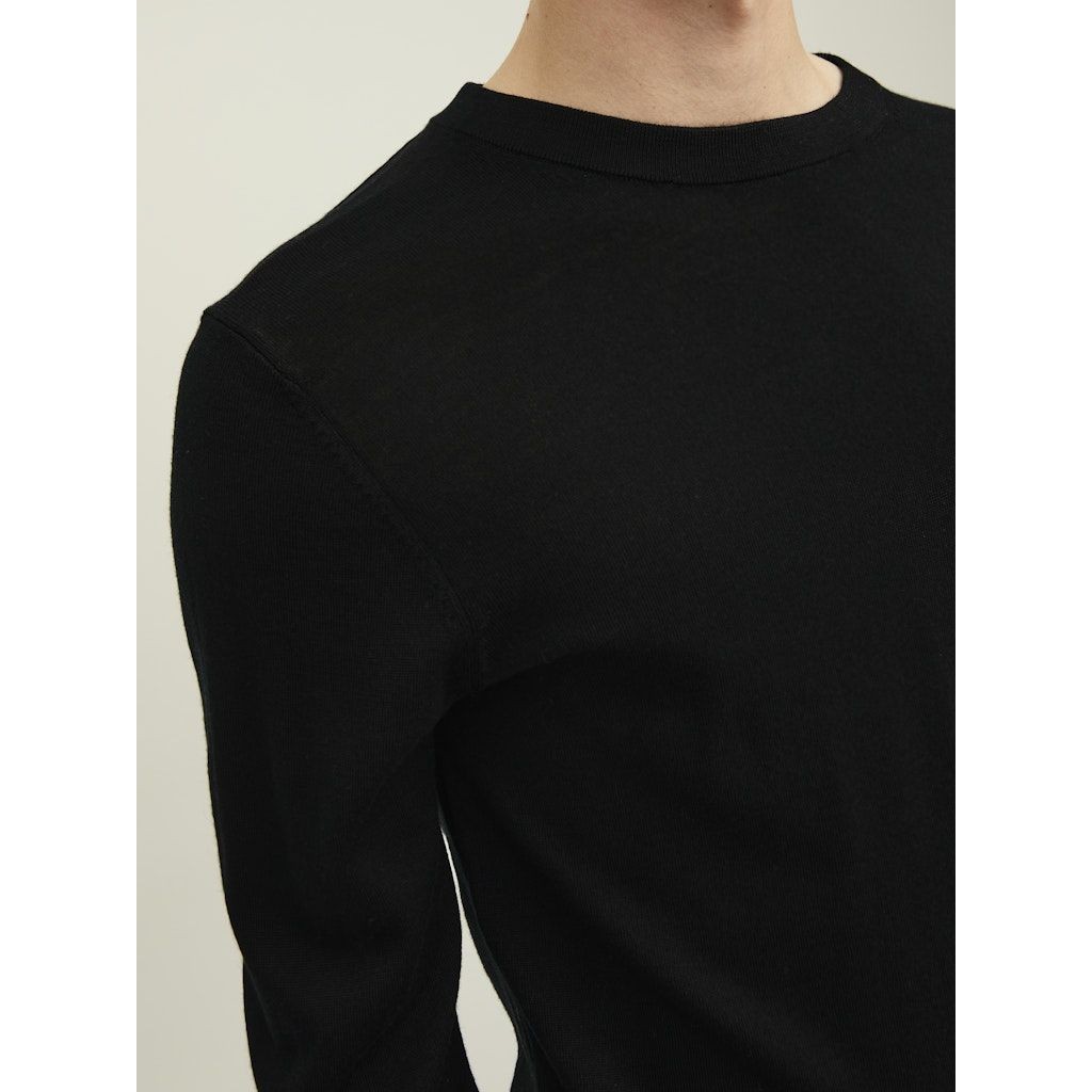 JACK & JONES Megztinis vyrams, Juoda, JPRBLABUSHWICK MERINO 5