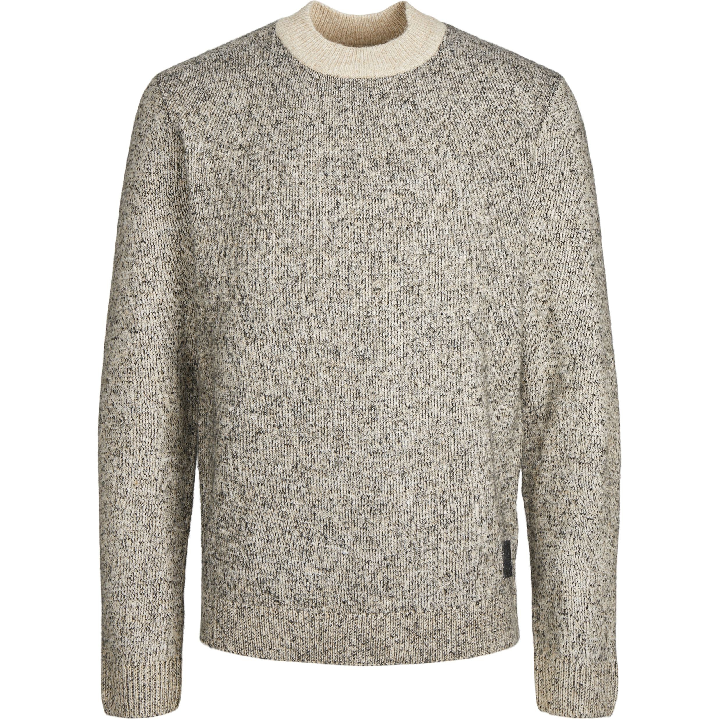 JACK & JONES Megztinis vyrams, Juoda, JCOSPACE KNIT MOCK NEC