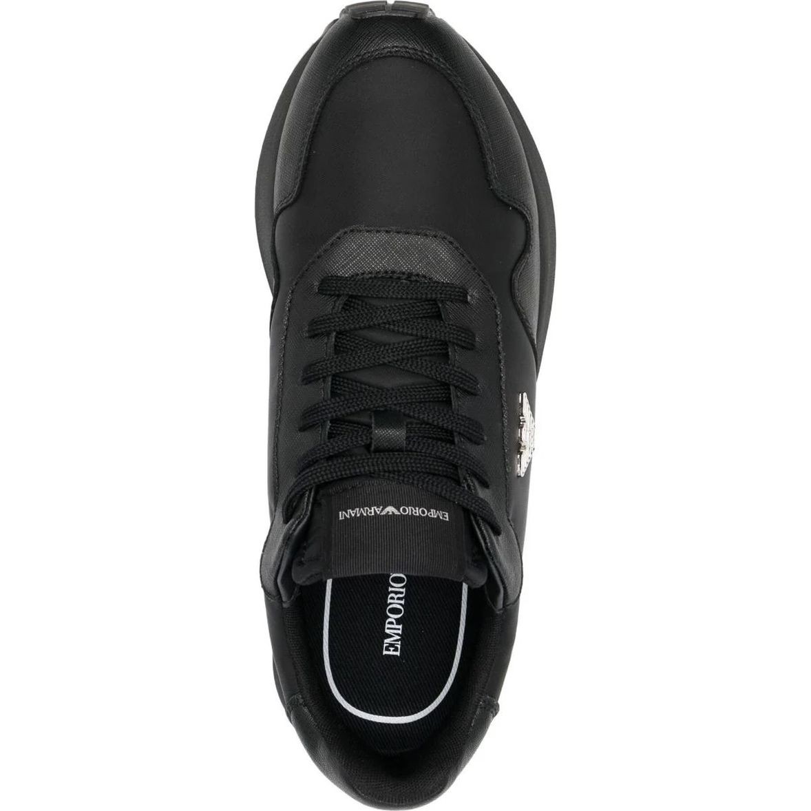 EMPORIO ARMANI Sportiniai bateliai vyrams, Juoda, Sneaker 4