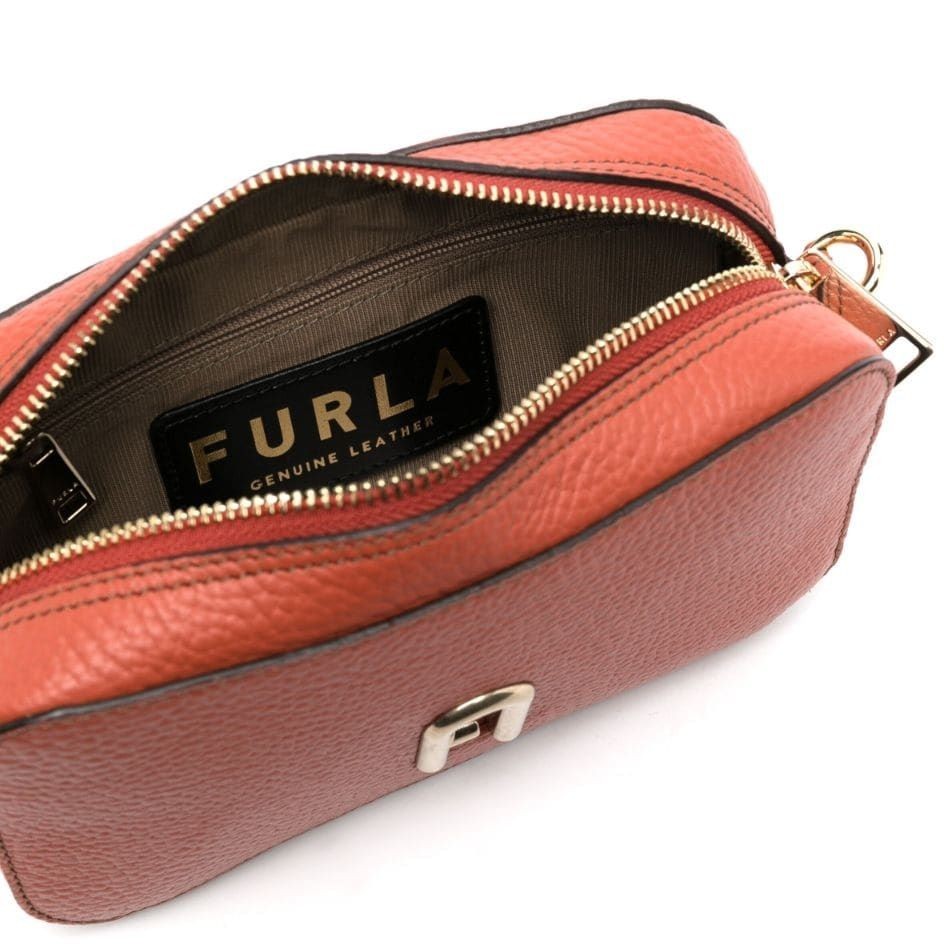 FURLA Rankinė per petį moterims, Raudona, Furla primula mini crossbody 4