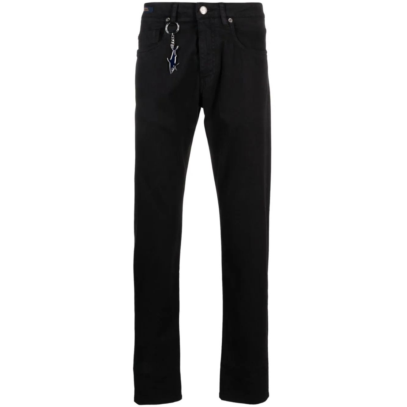 PAULNSHARK Tiesūs džinsai vyrams, Juoda, Five pocket trousers 1
