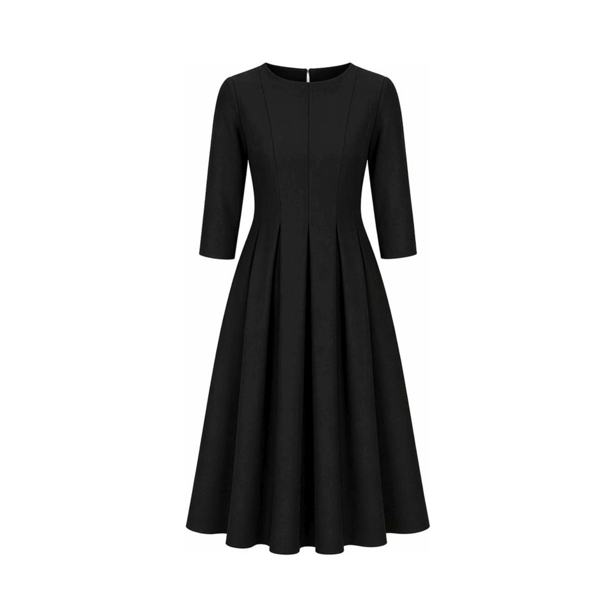 ANDIATA Midi suknelė moterims, Juoda, Dress
