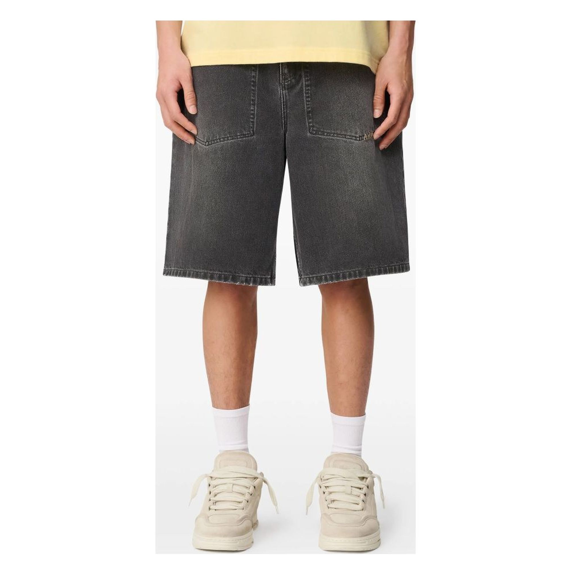 AXEL ARIGATO Šortai vyrams, Pilka, Invert denim shorts 5