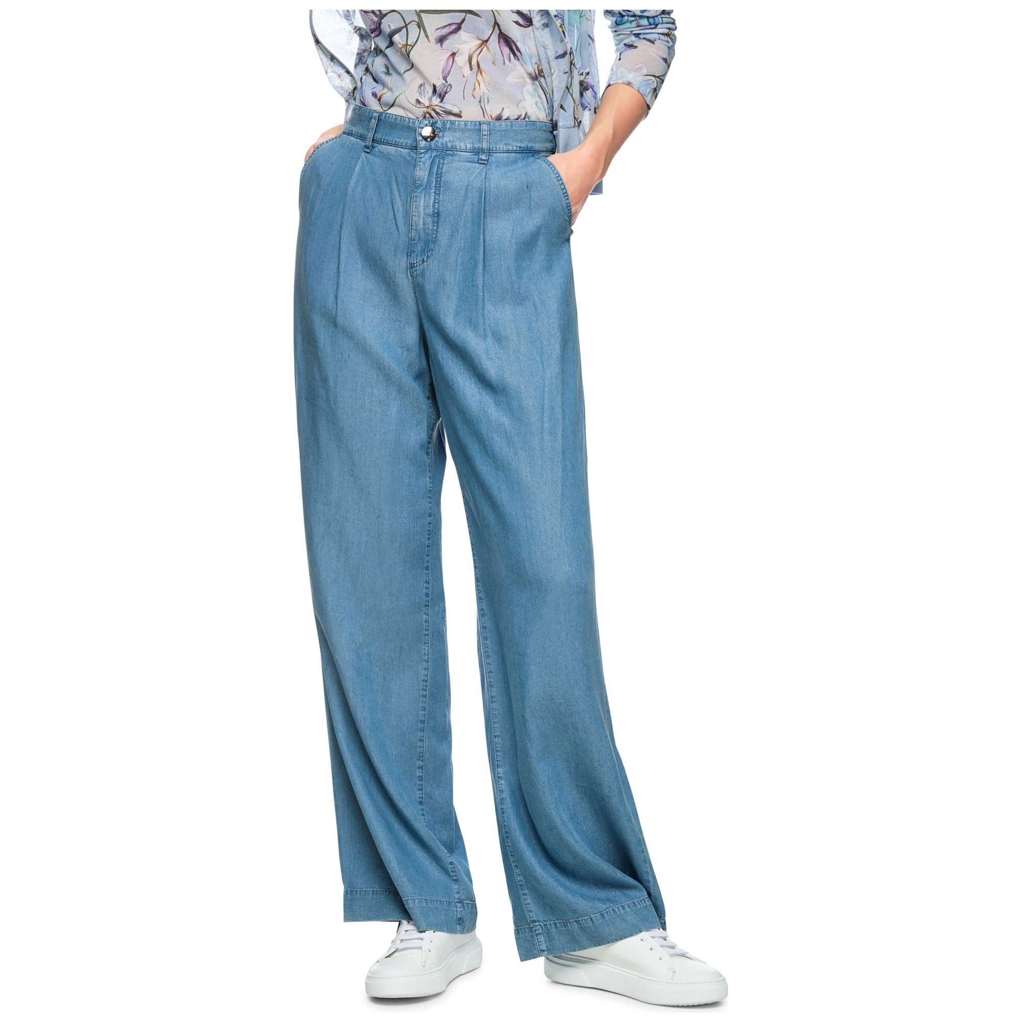 MARC CAIN Tiesūs džinsai moterims, Mėlyna, Jeans 6