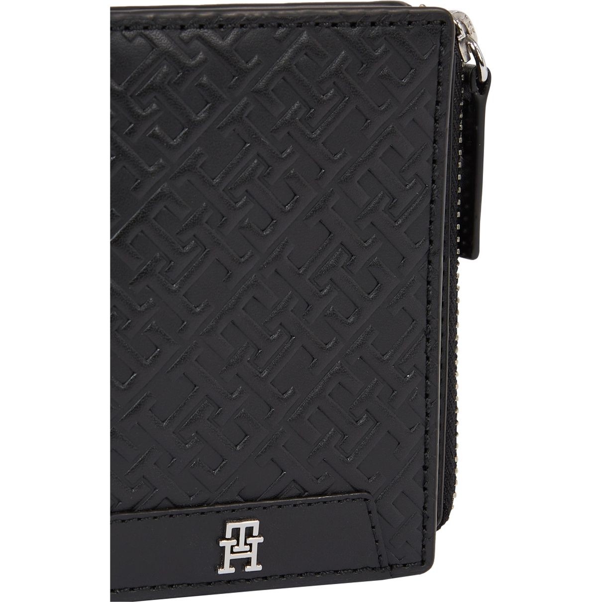TOMMY HILFIGER Piniginė vyrams, Juoda, Monogram wizip wallets 3