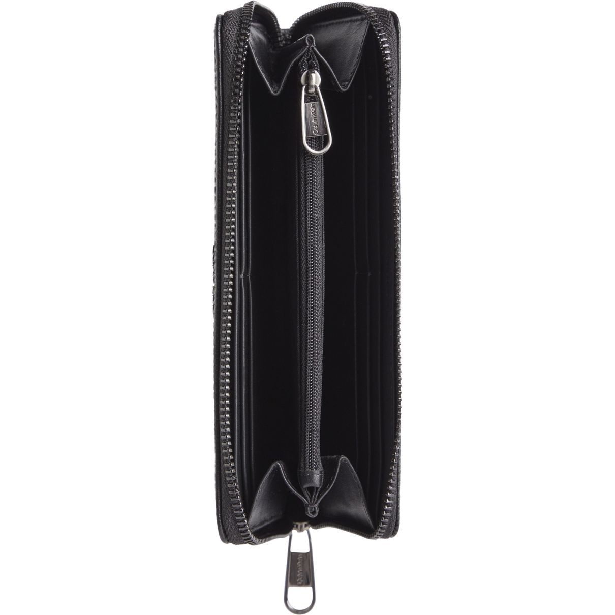 CALVIN KLEIN Piniginė vyrams, Juoda, Minimalism long zip wallets 2