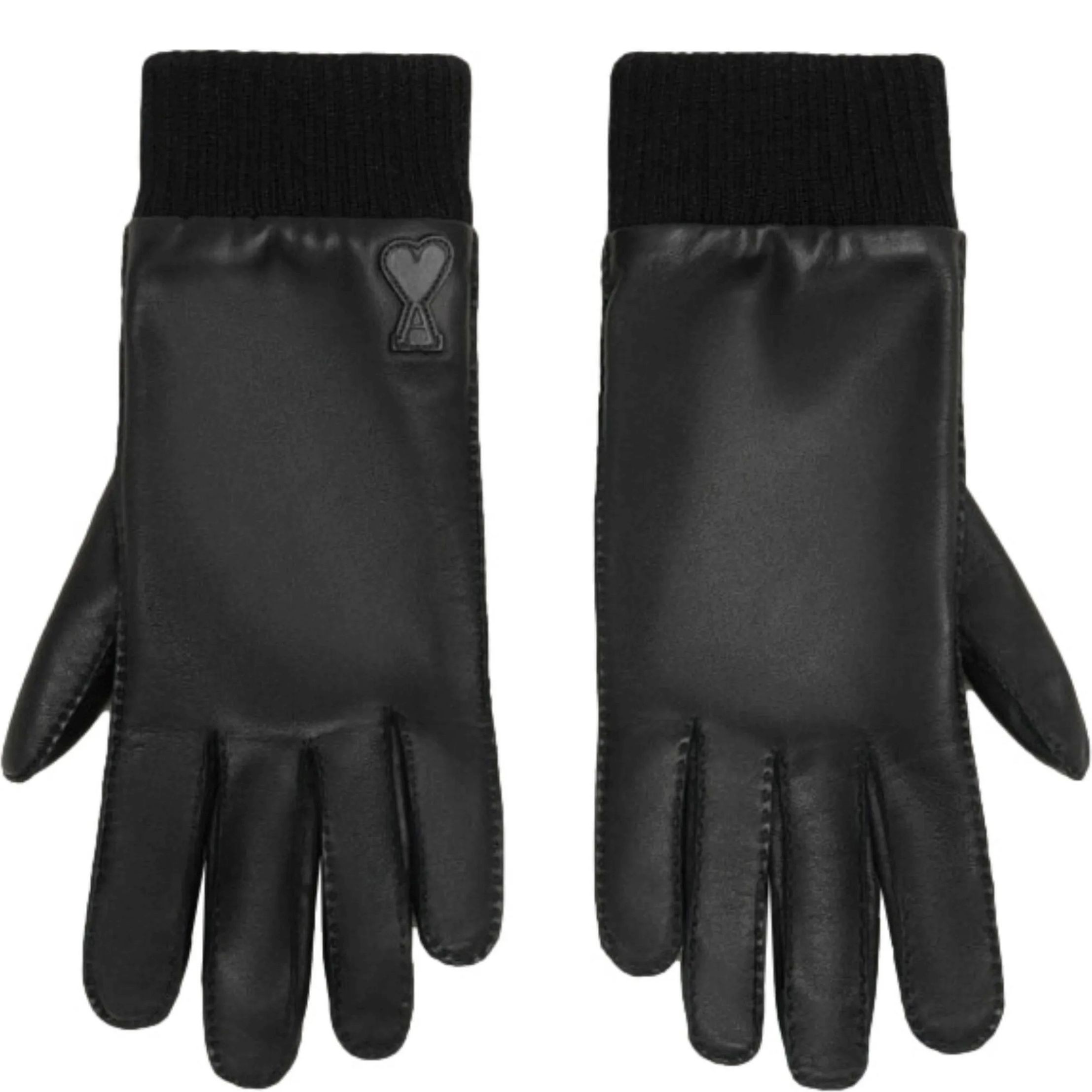 AMI PARIS Pirštuotos pirštinės vyrams, Juoda, Glove 1