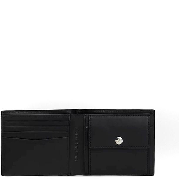 CALVIN KLEIN JEANS Piniginė vyrams, Juoda, Monogram bifold w/coin 3