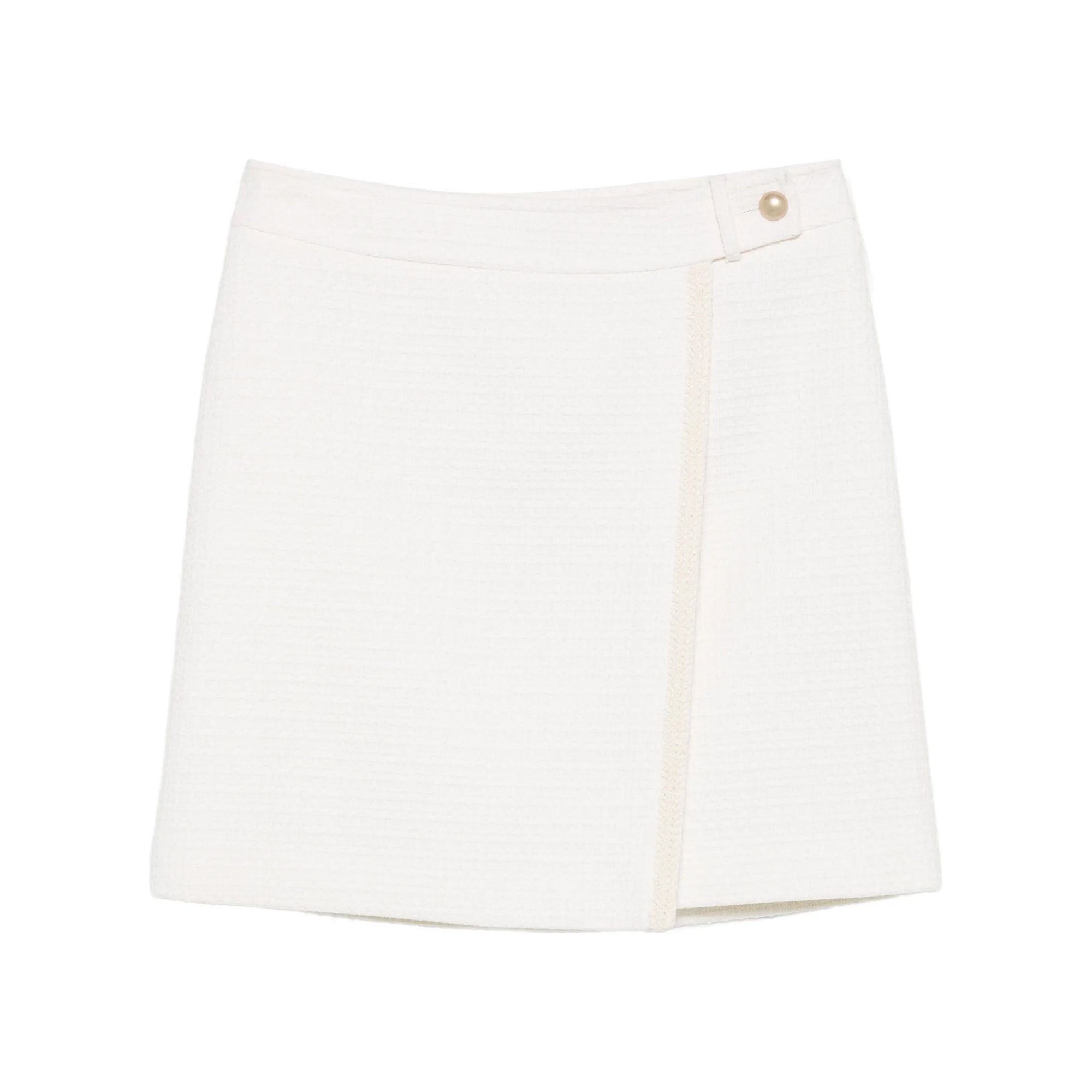 ANDIATA Midi sijonas moterims, Balta, Skirt 1