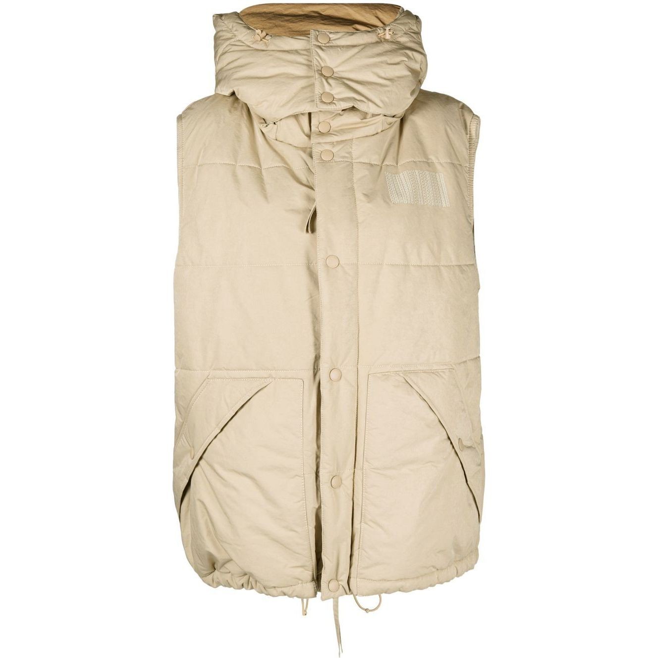 MARC JACOBS Pūkinė liemenė moterims, Smėlio, Oversized puffer vest