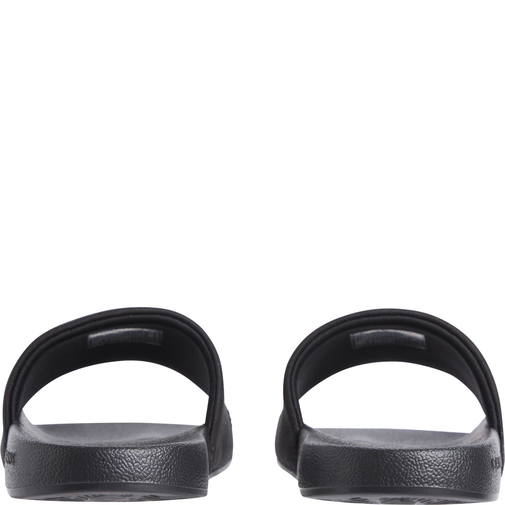 CALVIN KLEIN JEANS Guminės šlepetės moterims, Juoda, Slide monogram 4